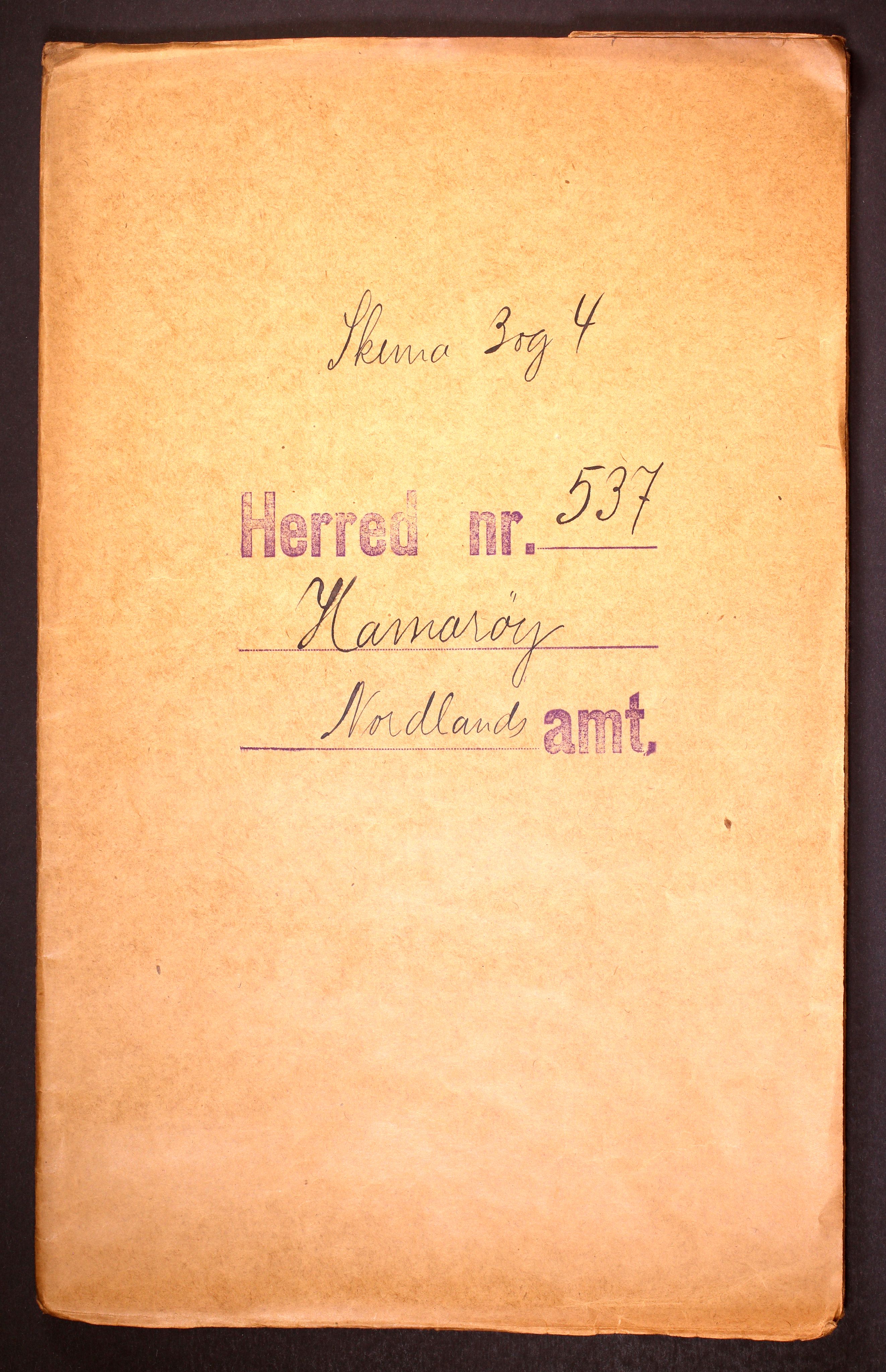 RA, Folketelling 1910 for 1849 Hamarøy herred, 1910, s. 1