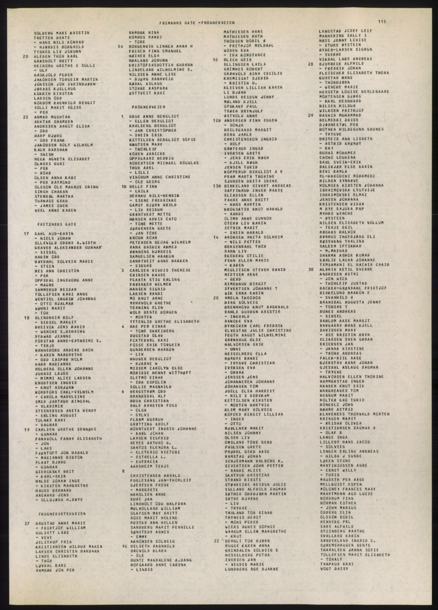 Kristiania/Oslo adressebok, PUBL/-, 1980-1981, s. 115