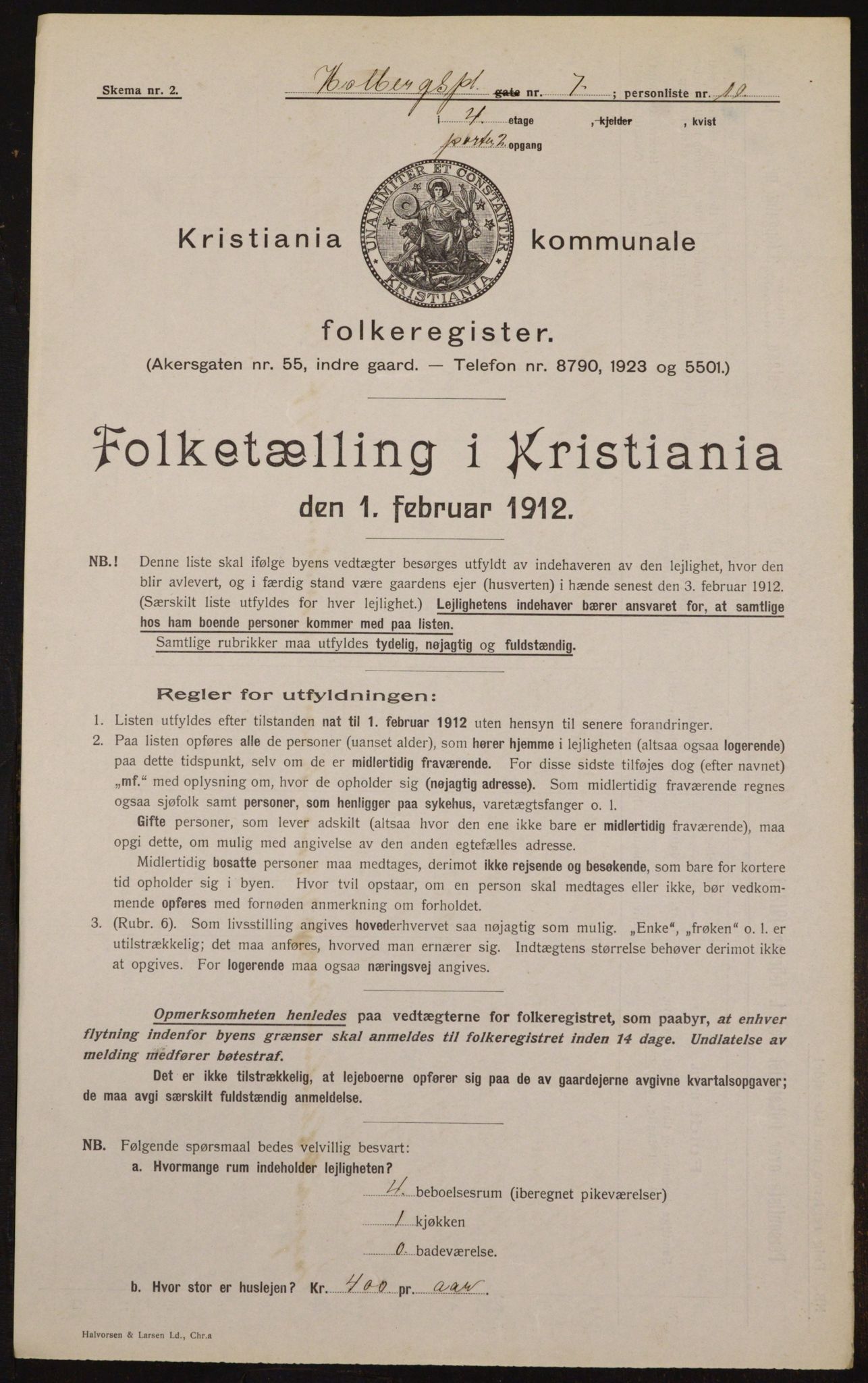 OBA, Kommunal folketelling 1.2.1912 for Kristiania, 1912, s. 41022