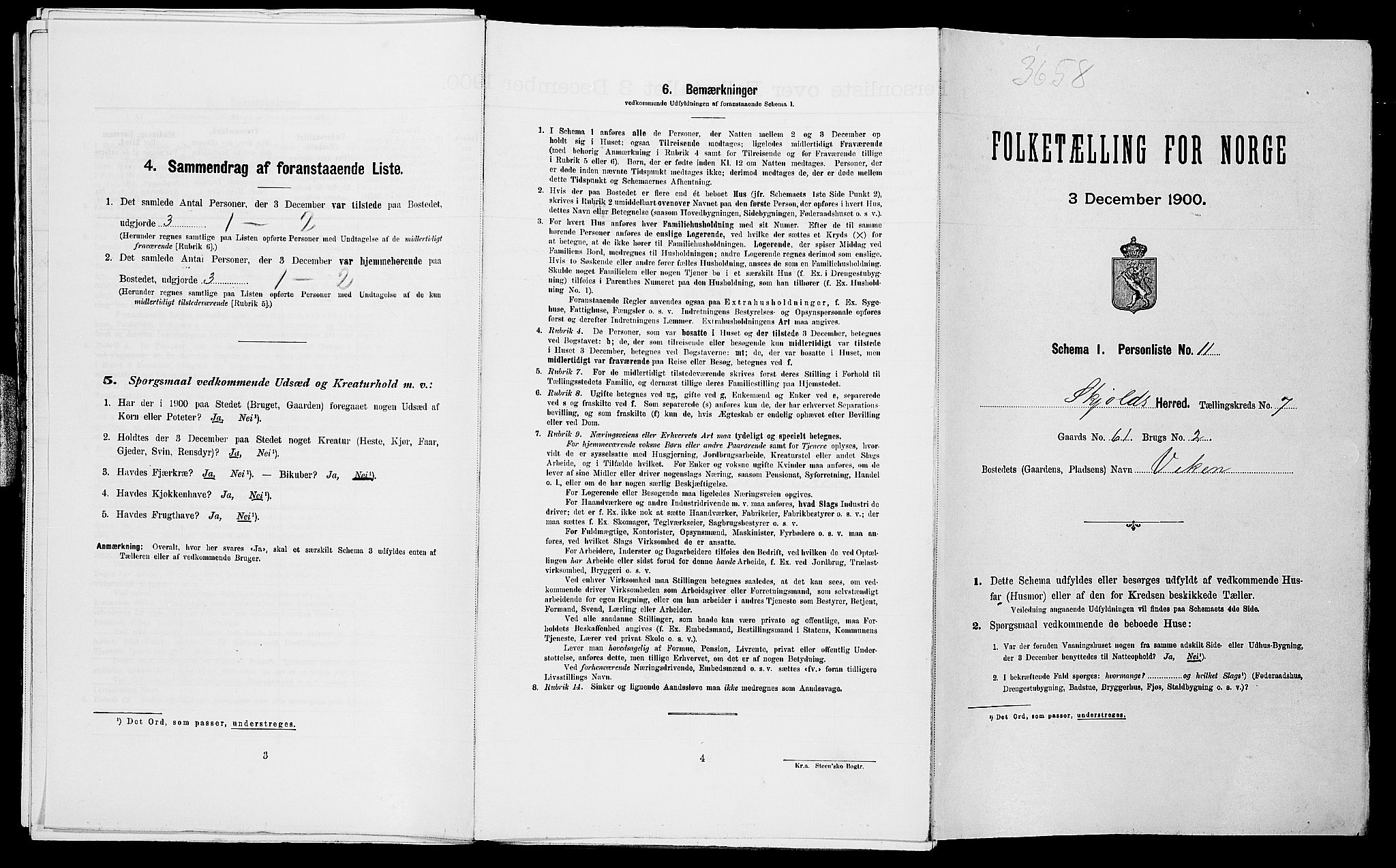 SAST, Folketelling 1900 for 1154 Skjold herred, 1900, s. 659