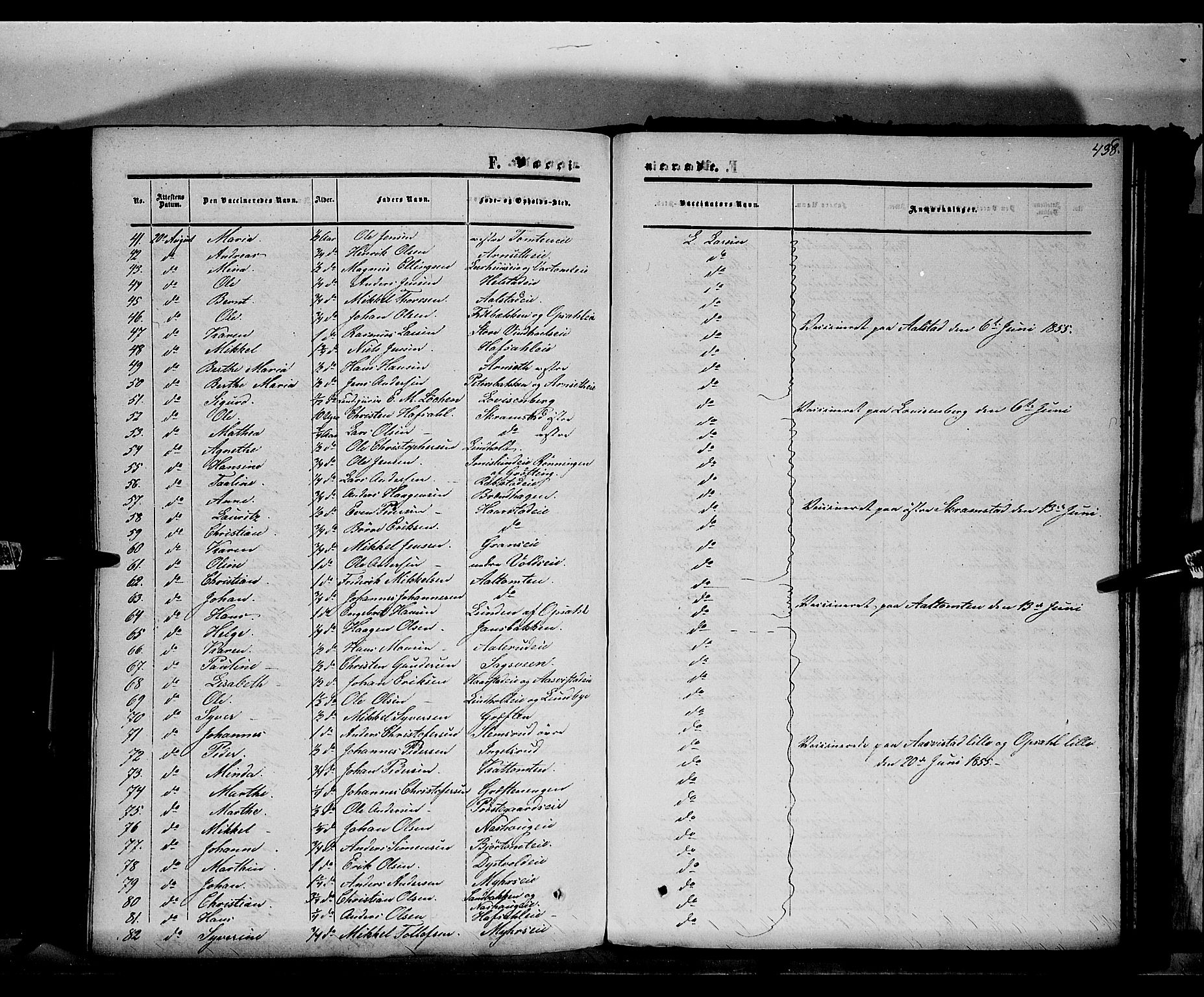 Vang prestekontor, Hedmark, SAH/PREST-008/H/Ha/Haa/L0012: Ministerialbok nr. 12, 1855-1870, s. 438