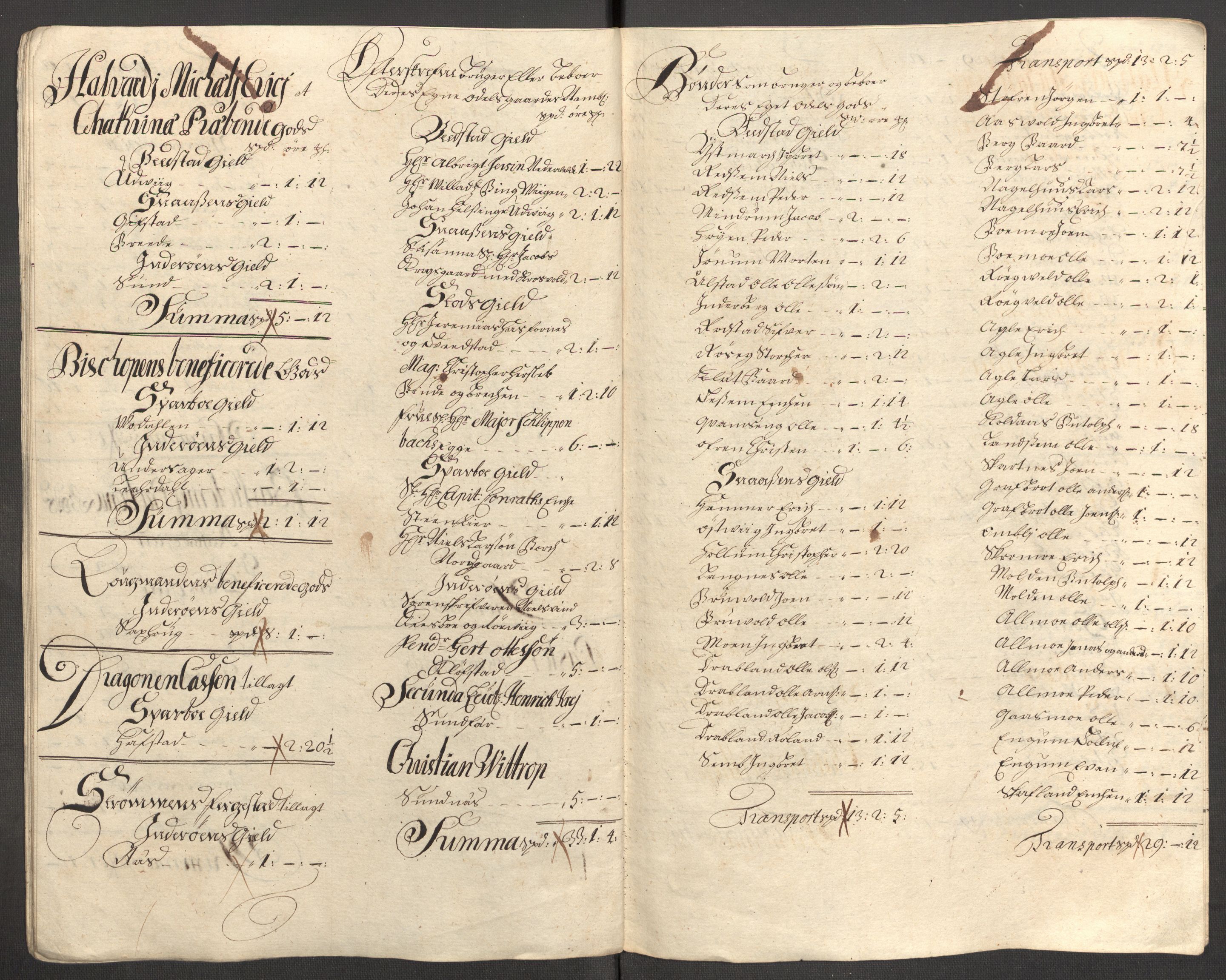 Rentekammeret inntil 1814, Reviderte regnskaper, Fogderegnskap, AV/RA-EA-4092/R63/L4315: Fogderegnskap Inderøy, 1706-1707, s. 486