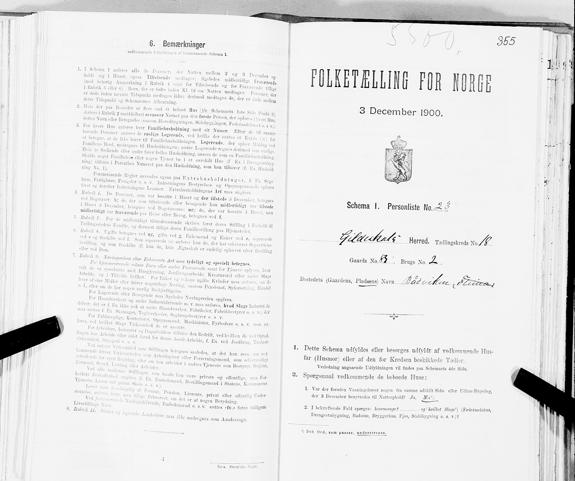 SAT, Folketelling 1900 for 1838 Gildeskål herred, 1900, s. 1865