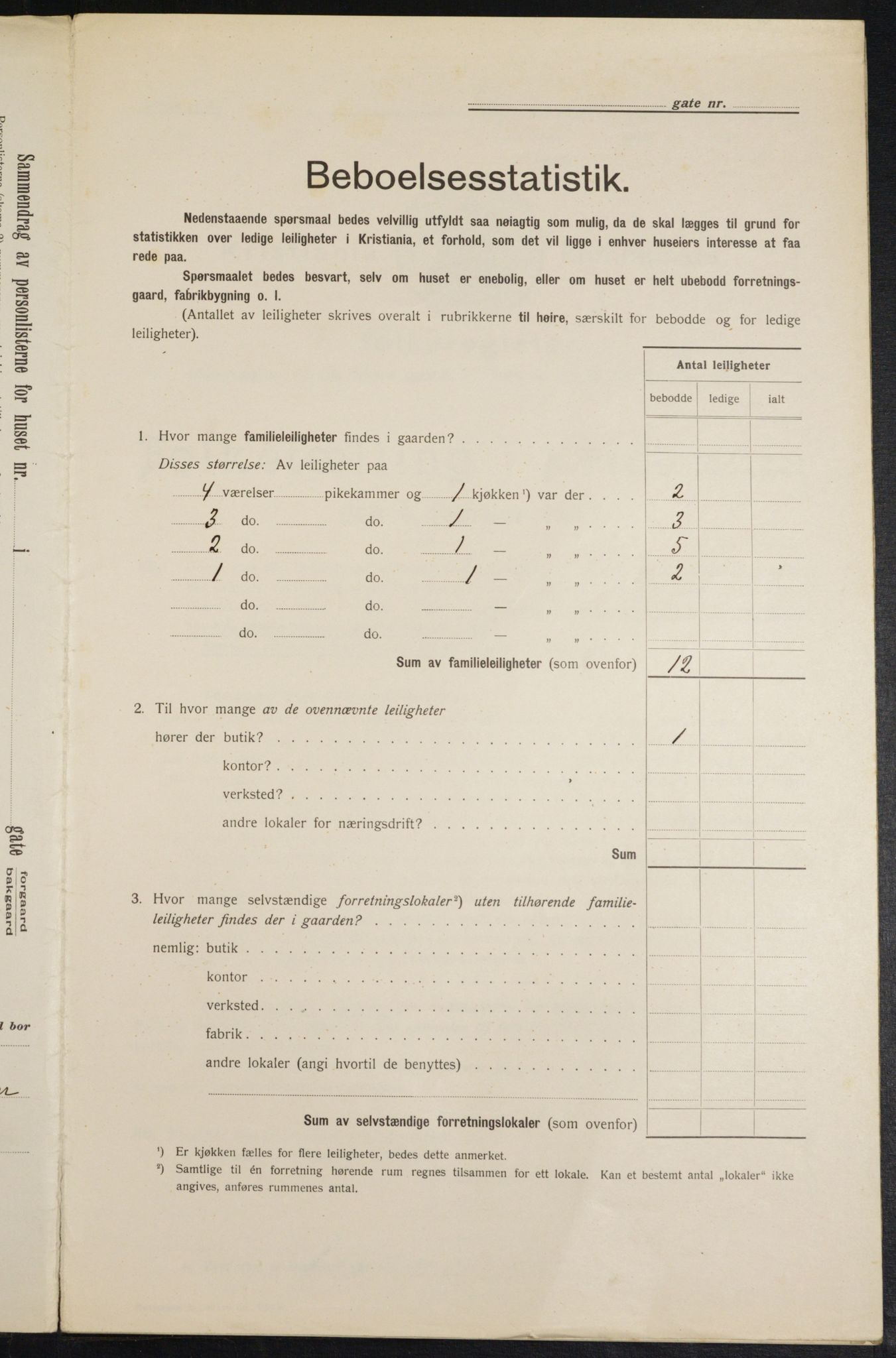 OBA, Kommunal folketelling 1.2.1913 for Kristiania, 1913, s. 113036
