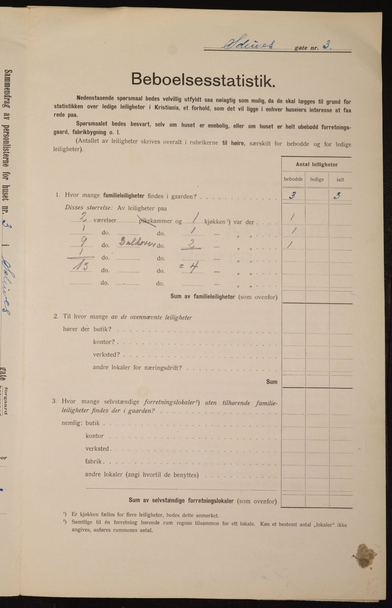 OBA, Kommunal folketelling 1.2.1912 for Kristiania, 1912, s. 89799