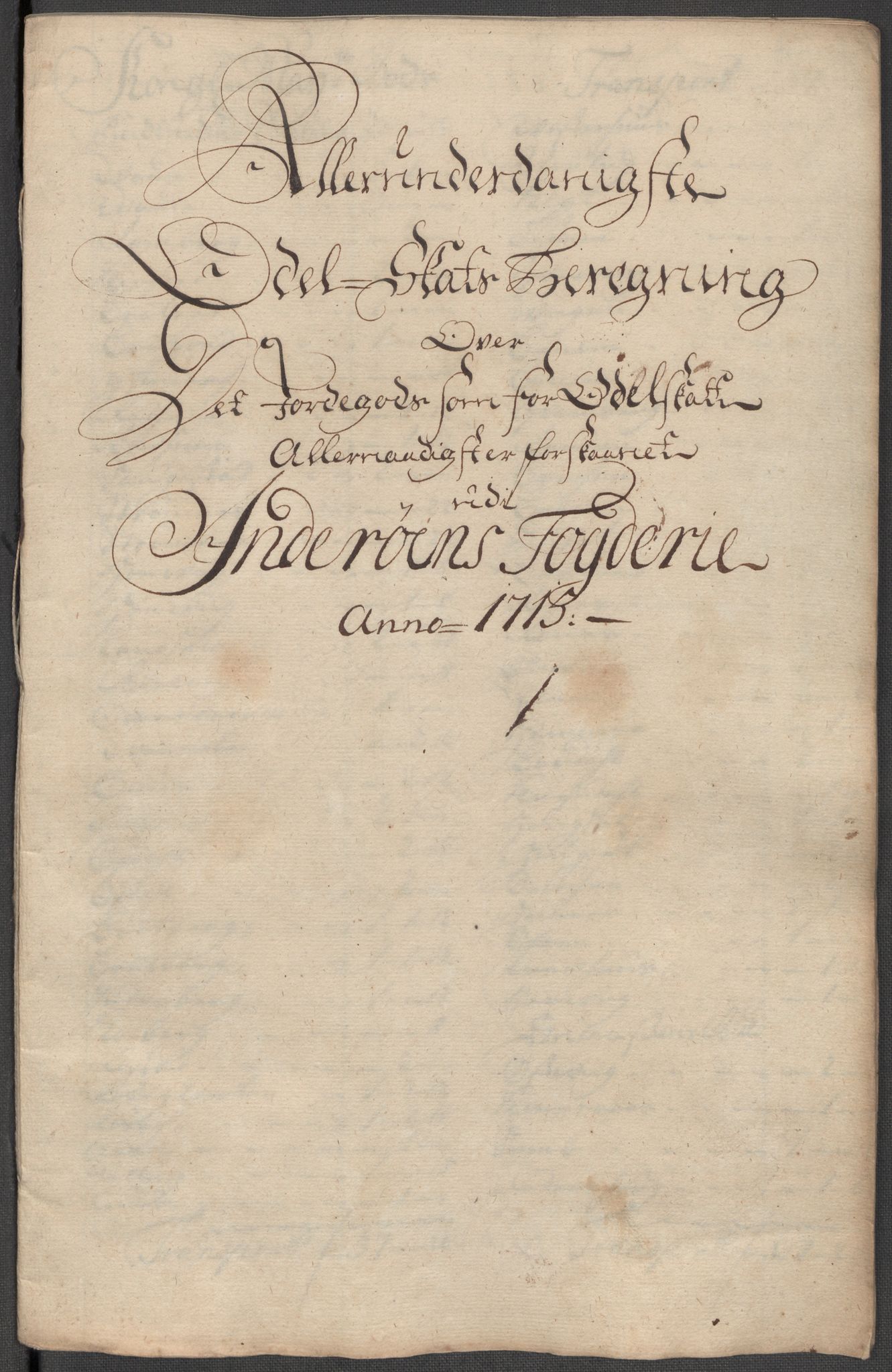 Rentekammeret inntil 1814, Reviderte regnskaper, Fogderegnskap, RA/EA-4092/R63/L4323: Fogderegnskap Inderøy, 1715, s. 309