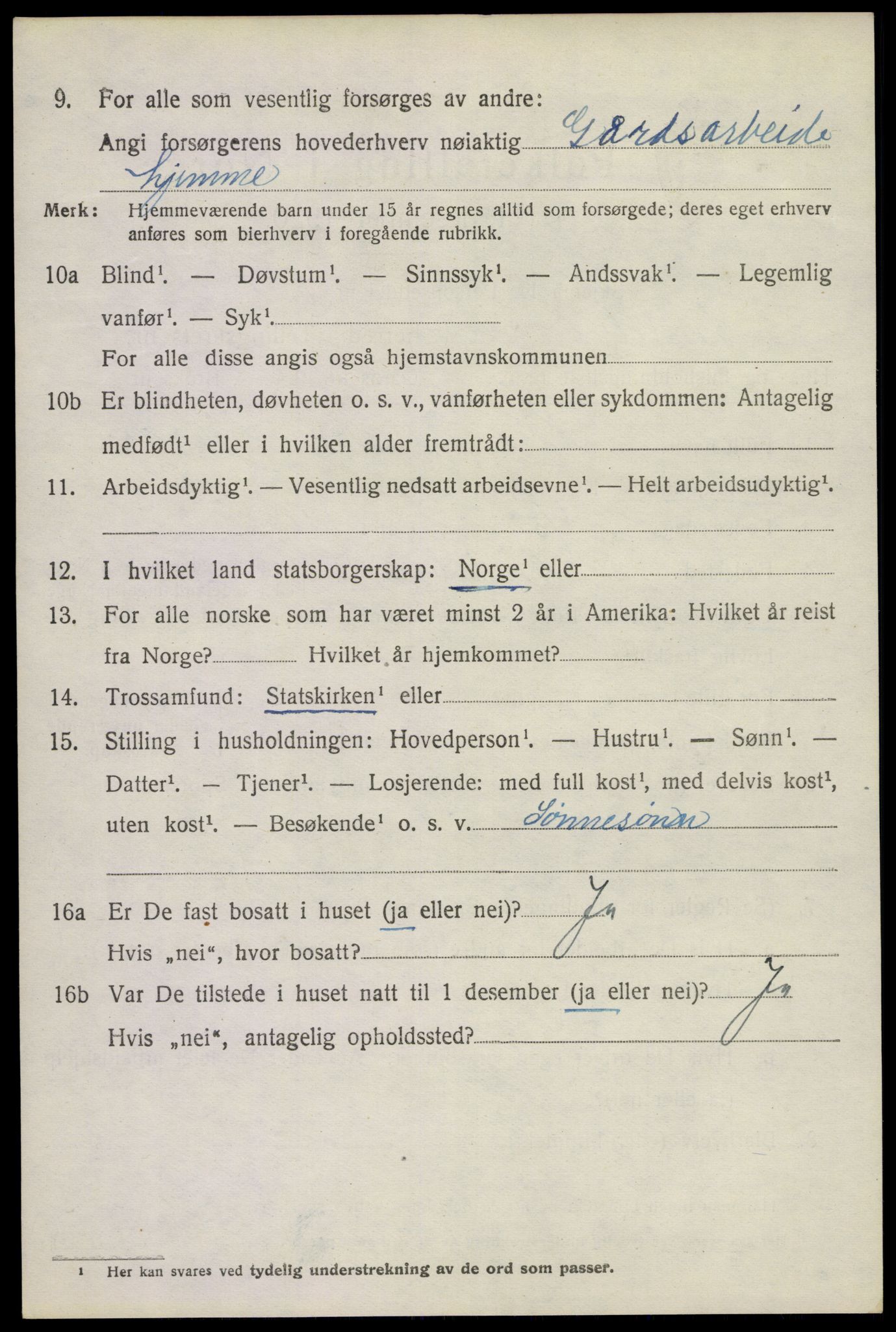 SAKO, Folketelling 1920 for 0719 Andebu herred, 1920, s. 2249