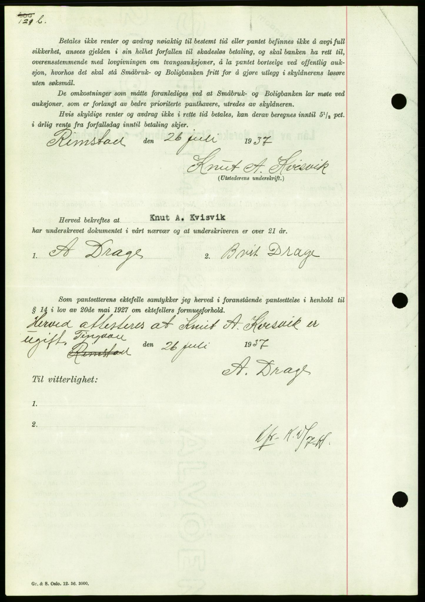 Nordmøre sorenskriveri, AV/SAT-A-4132/1/2/2Ca/L0092: Pantebok nr. B82, 1937-1938, Dagboknr: 2551/1937