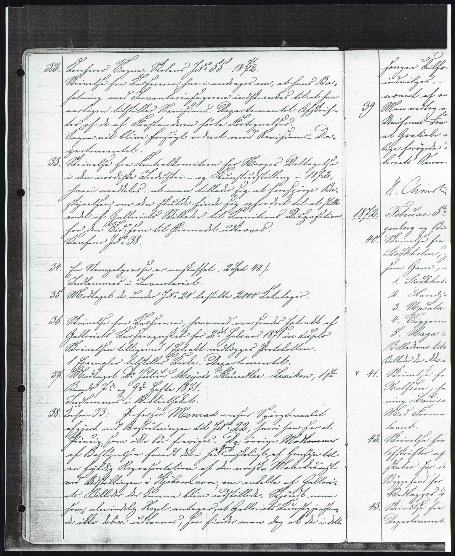 Nasjonalgalleriet, NMFK/NG-1000/A/Aa/L0001: Forhandlingsprotokoll 1869-1877, 1869-1877, s. 27