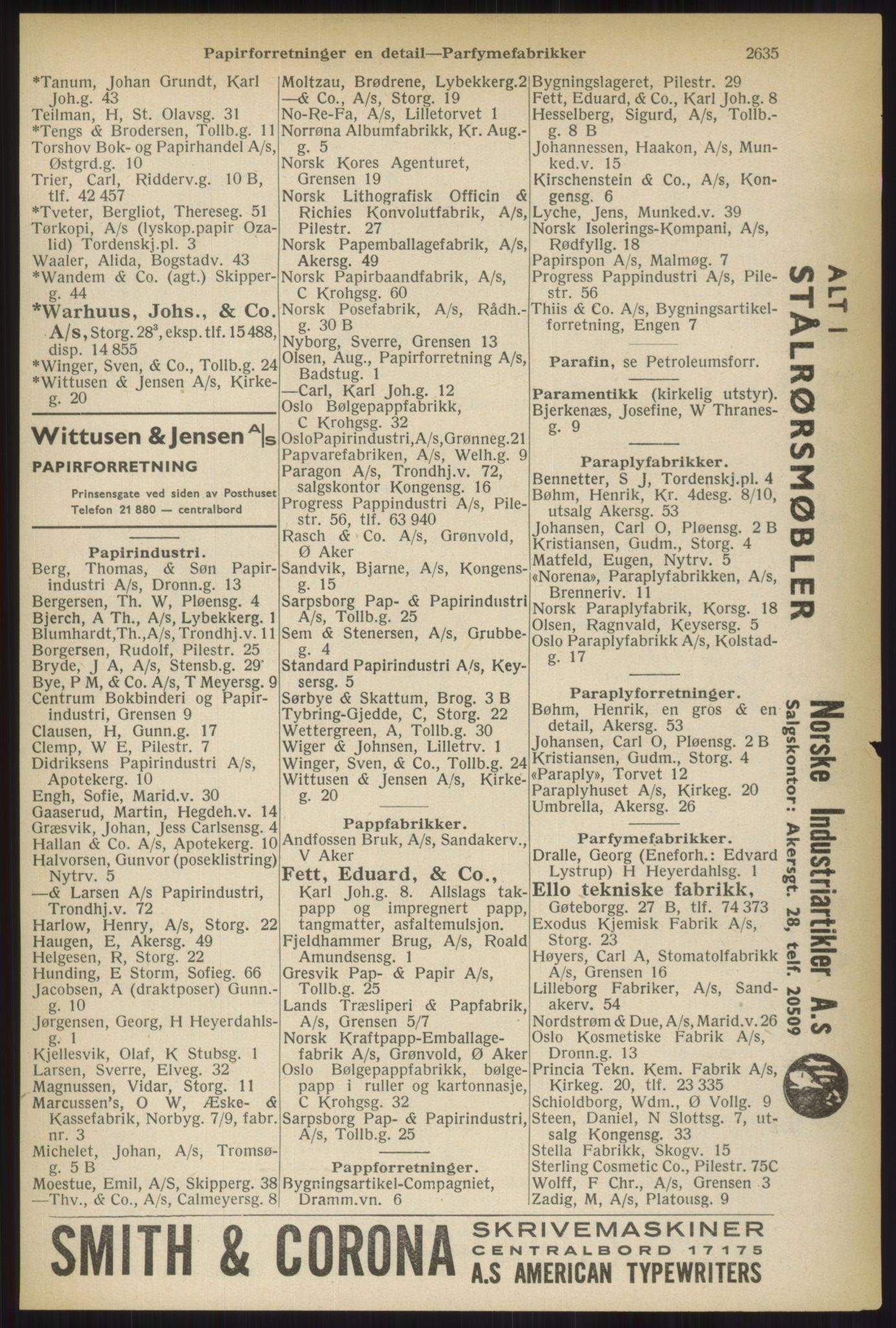 Kristiania/Oslo adressebok, PUBL/-, 1937, s. 2635