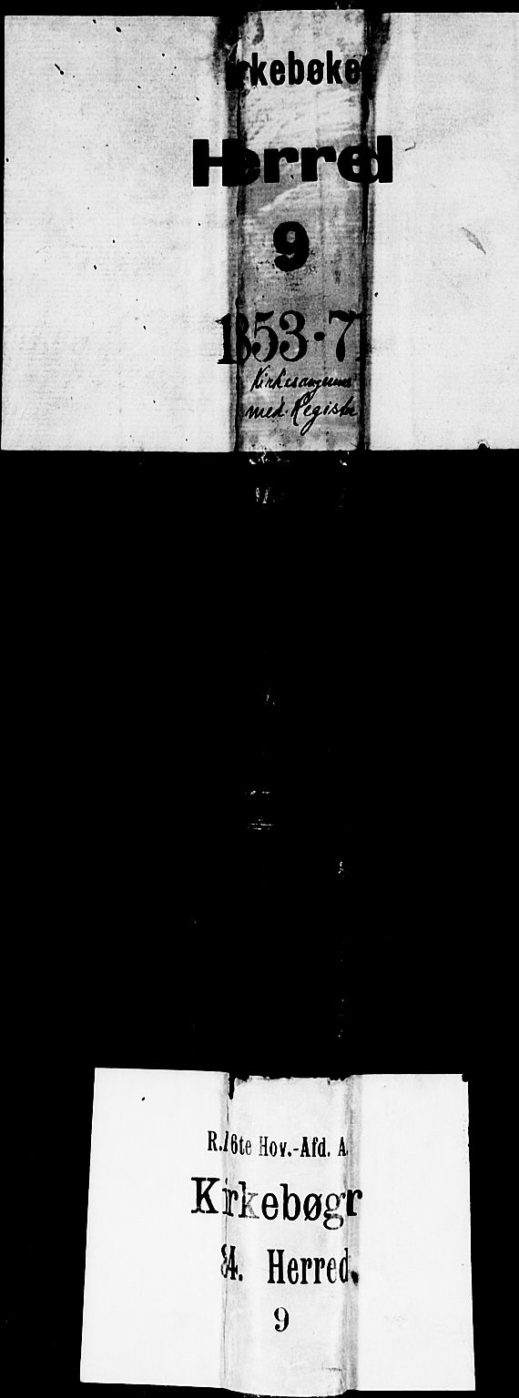 Herad sokneprestkontor, SAK/1111-0018/F/Fb/Fbb/L0002: Klokkerbok nr. B 2, 1853-1871