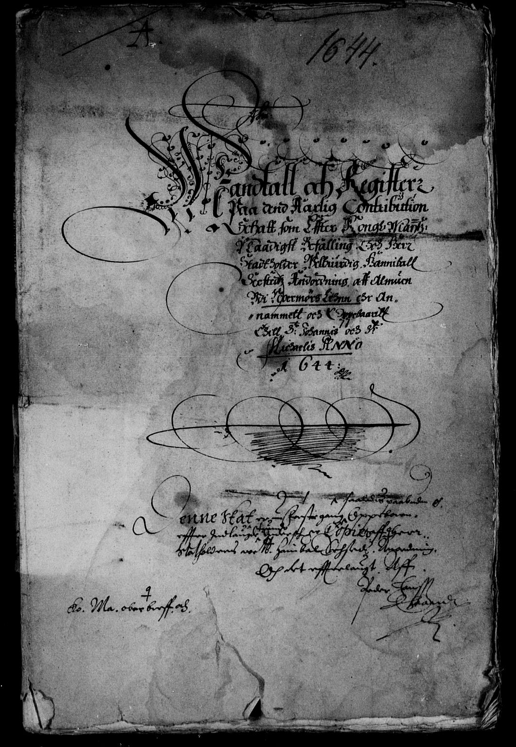 Rentekammeret inntil 1814, Reviderte regnskaper, Lensregnskaper, AV/RA-EA-5023/R/Rb/Rbw/L0082: Trondheim len, 1644-1645