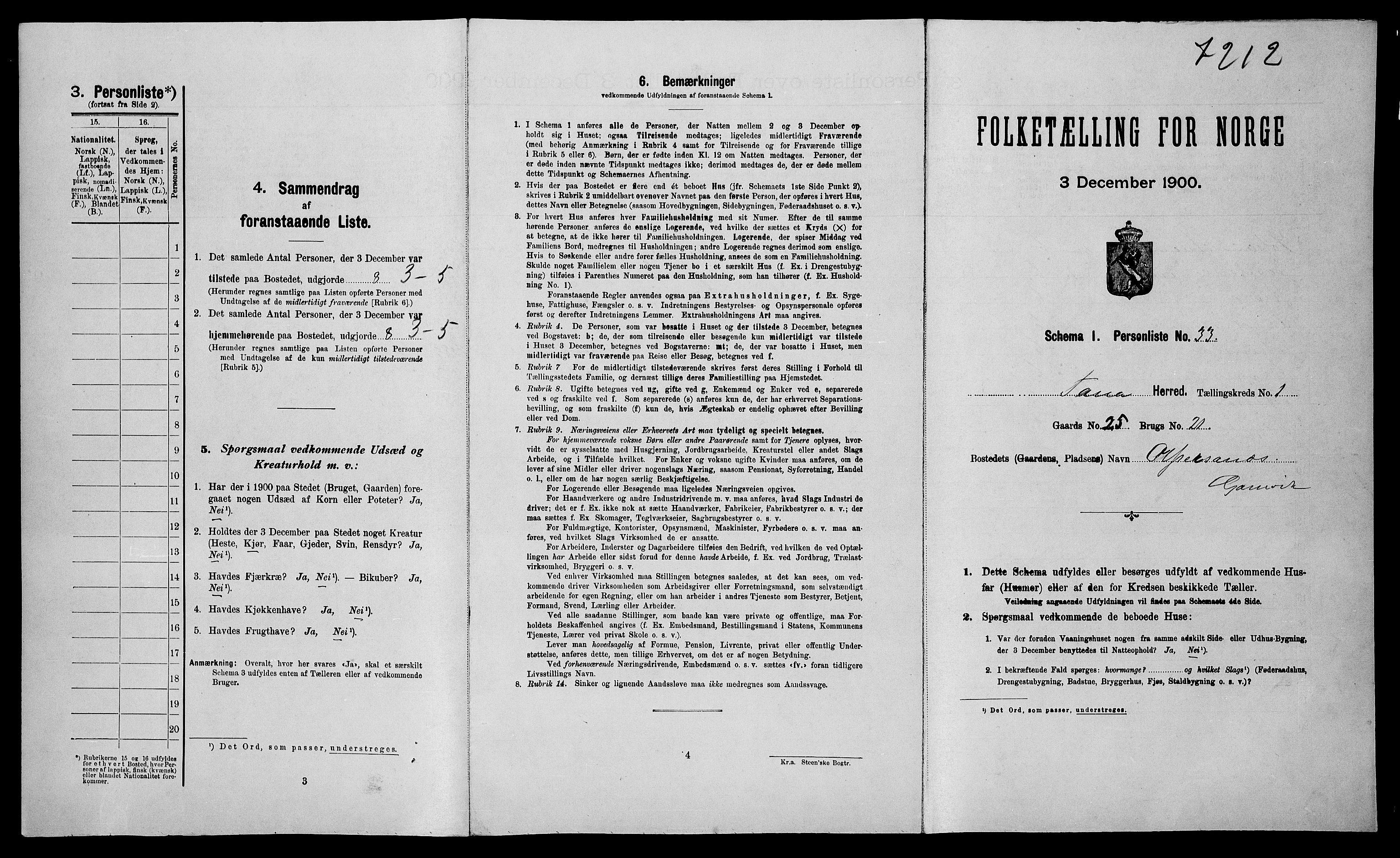 SATØ, Folketelling 1900 for 2025 Tana herred, 1900, s. 86