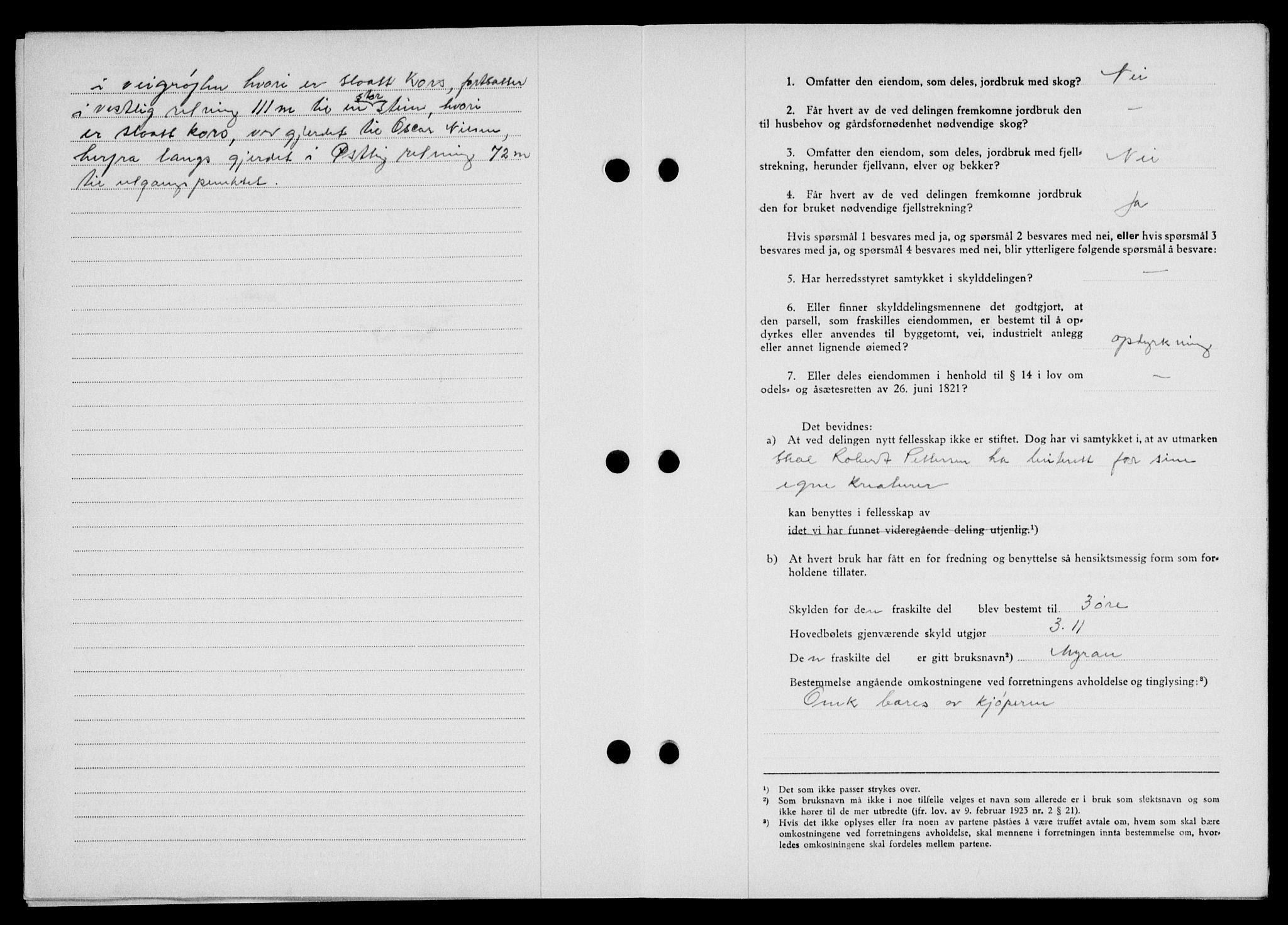 Lofoten sorenskriveri, SAT/A-0017/1/2/2C/L0011a: Pantebok nr. 11a, 1943-1943, Dagboknr: 924/1943