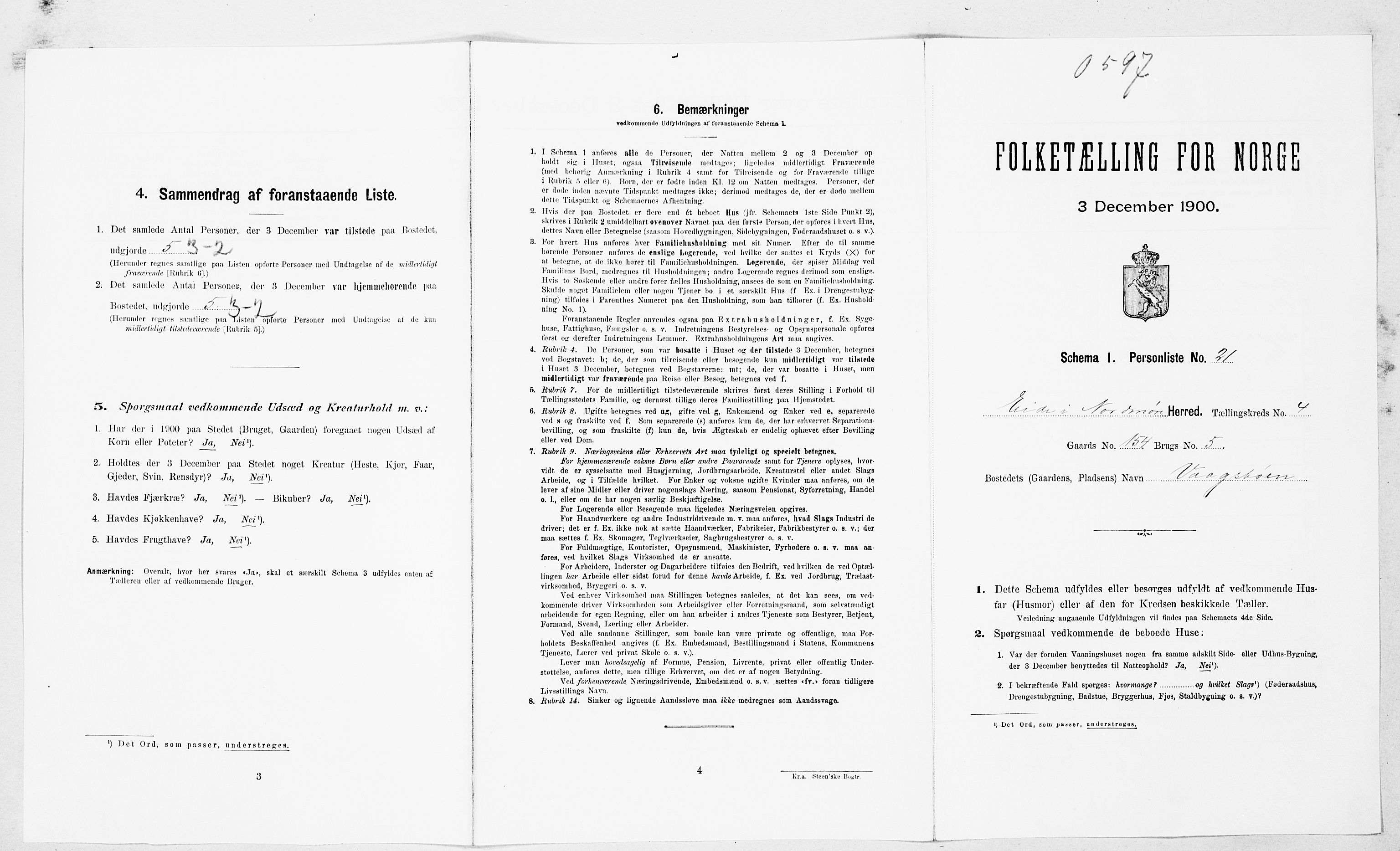 SAT, Folketelling 1900 for 1551 Eide herred, 1900, s. 276
