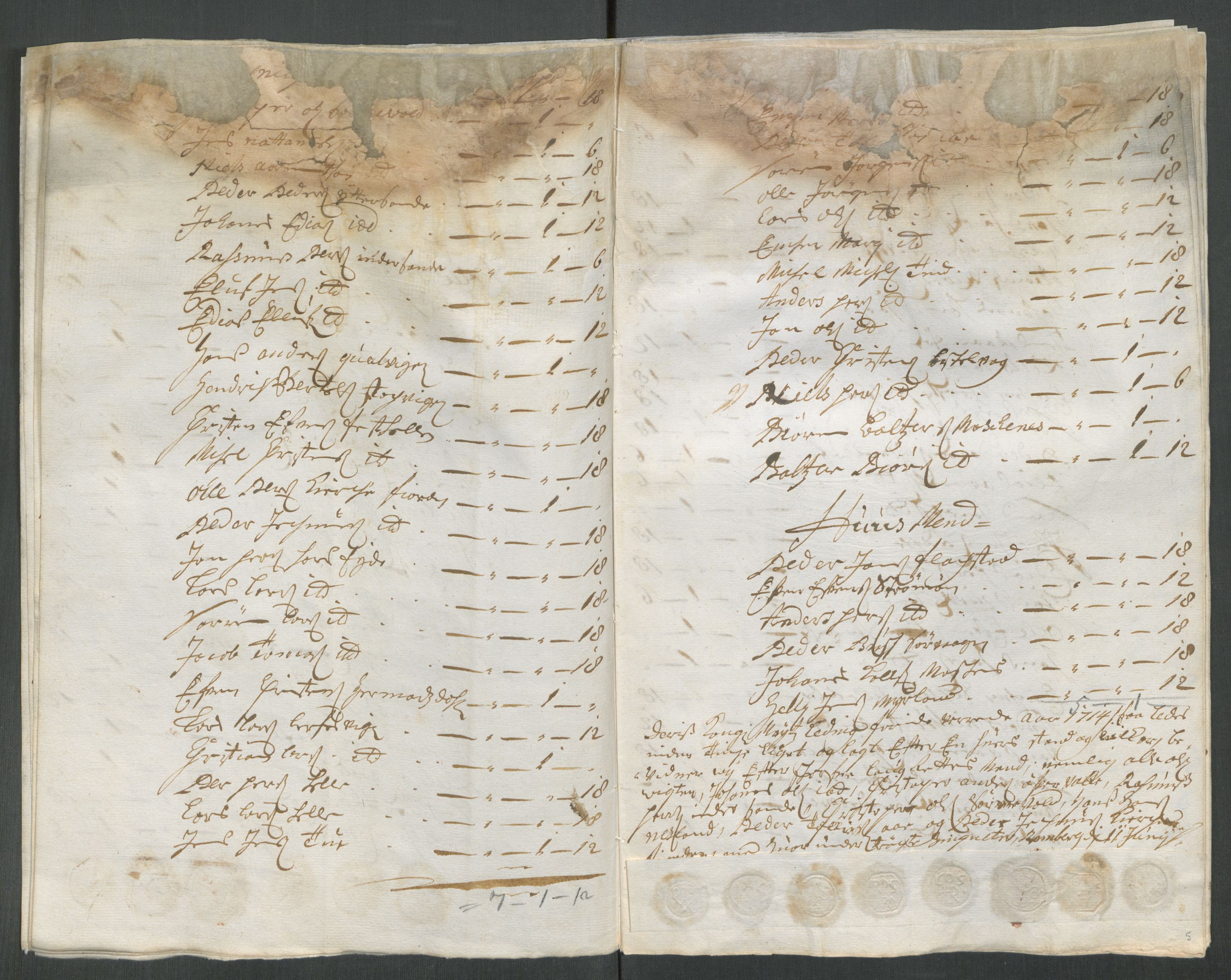 Rentekammeret inntil 1814, Reviderte regnskaper, Fogderegnskap, AV/RA-EA-4092/R67/L4680: Fogderegnskap Vesterålen, Andenes og Lofoten, 1714, s. 197