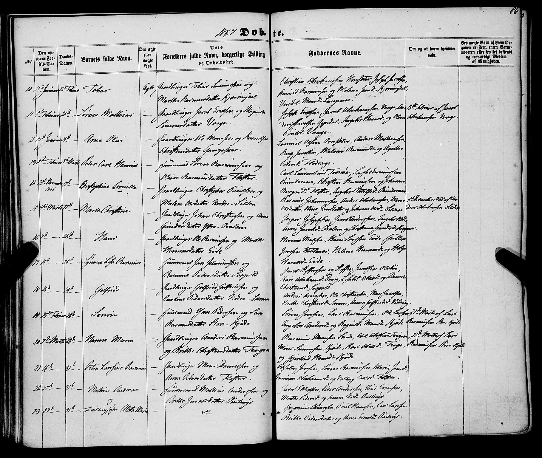 Selje sokneprestembete, AV/SAB-A-99938/H/Ha/Haa/Haaa: Ministerialbok nr. A 11, 1858-1870, s. 86