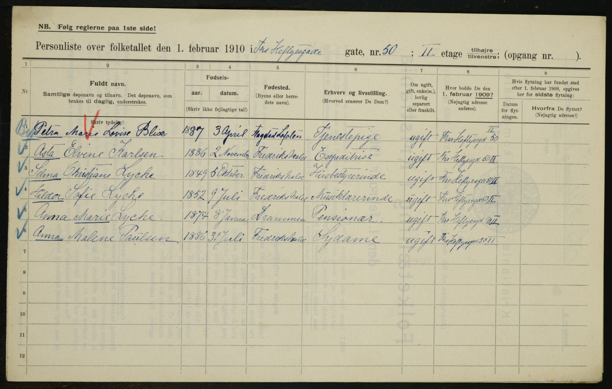 OBA, Kommunal folketelling 1.2.1910 for Kristiania, 1910, s. 103648