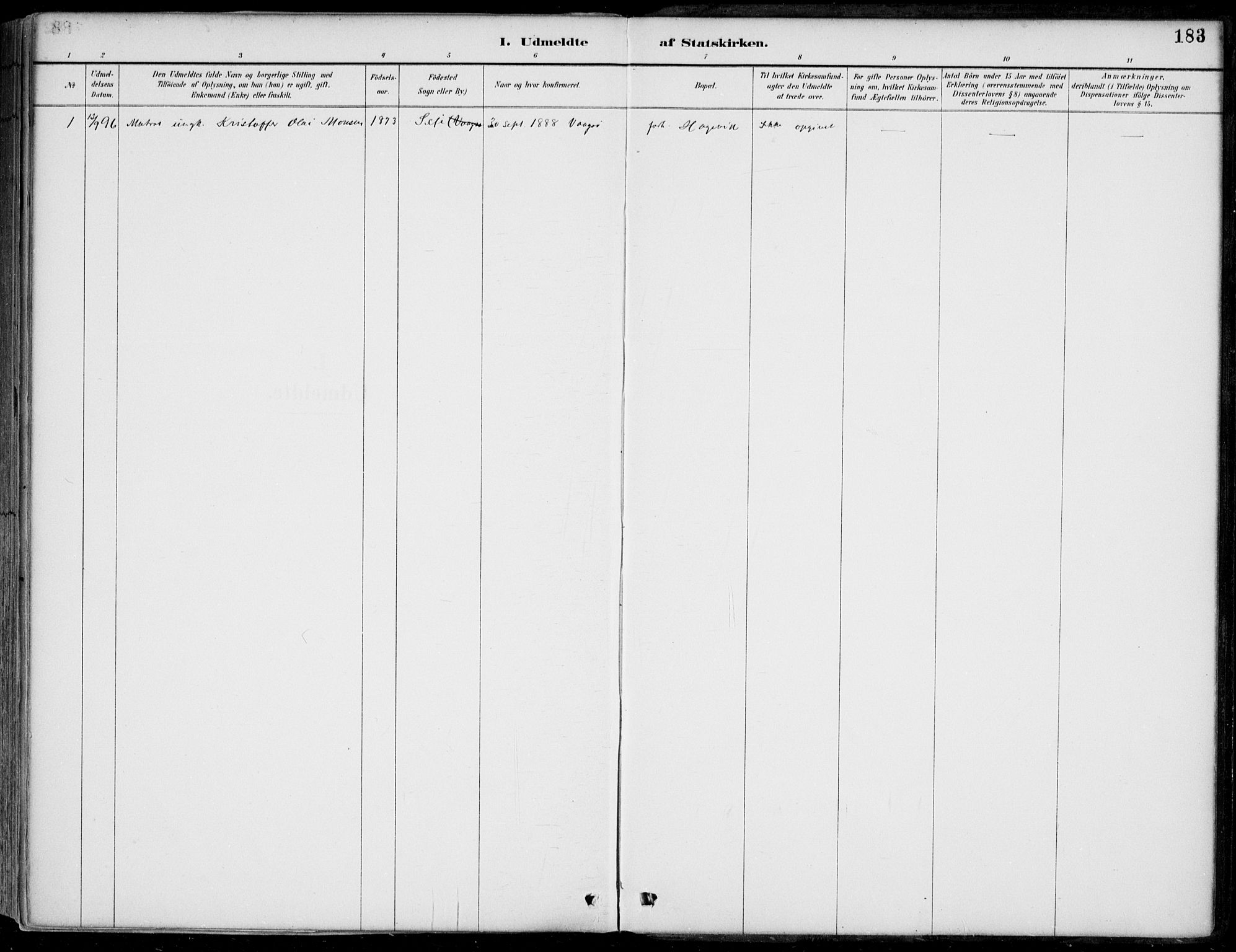 Selje sokneprestembete, SAB/A-99938/H/Ha/Haa/Haac/L0002: Ministerialbok nr. C  2, 1889-1904, s. 183