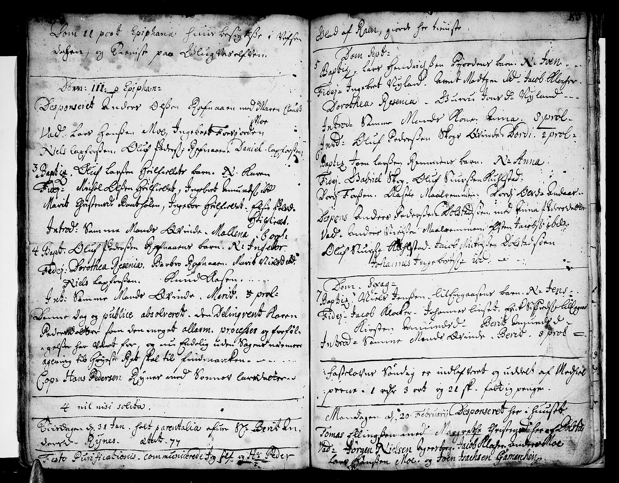 Ministerialprotokoller, klokkerbøker og fødselsregistre - Nordland, AV/SAT-A-1459/820/L0281: Ministerialbok nr. 820A02, 1712-1720, s. 152-153