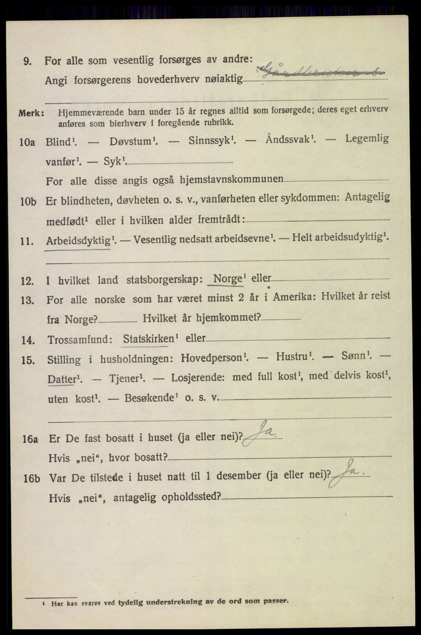 SAH, Folketelling 1920 for 0437 Tynset herred, 1920, s. 2437