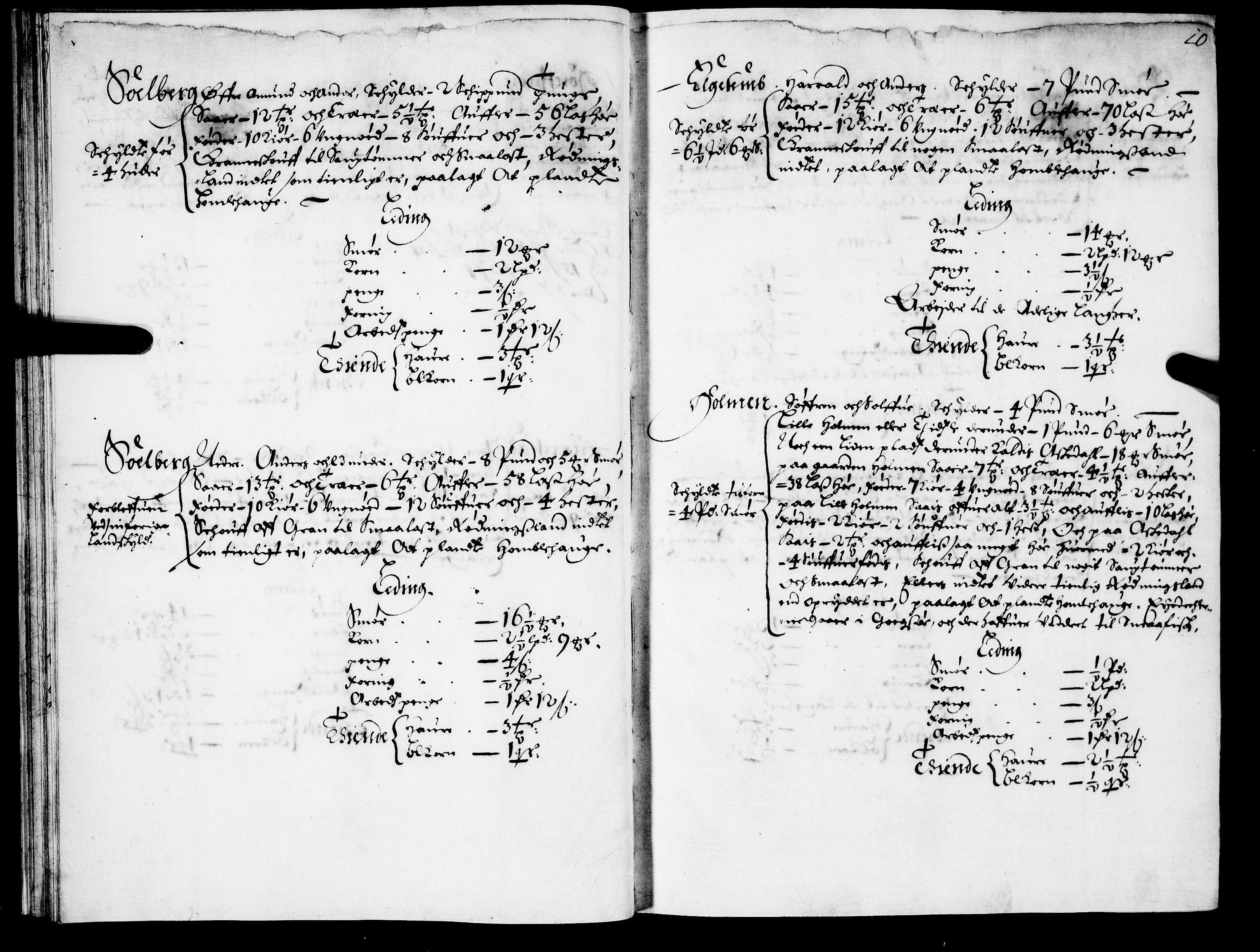 Rentekammeret inntil 1814, Realistisk ordnet avdeling, AV/RA-EA-4070/N/Nb/Nba/L0021: Brunla len, 1667, s. 9b-10a
