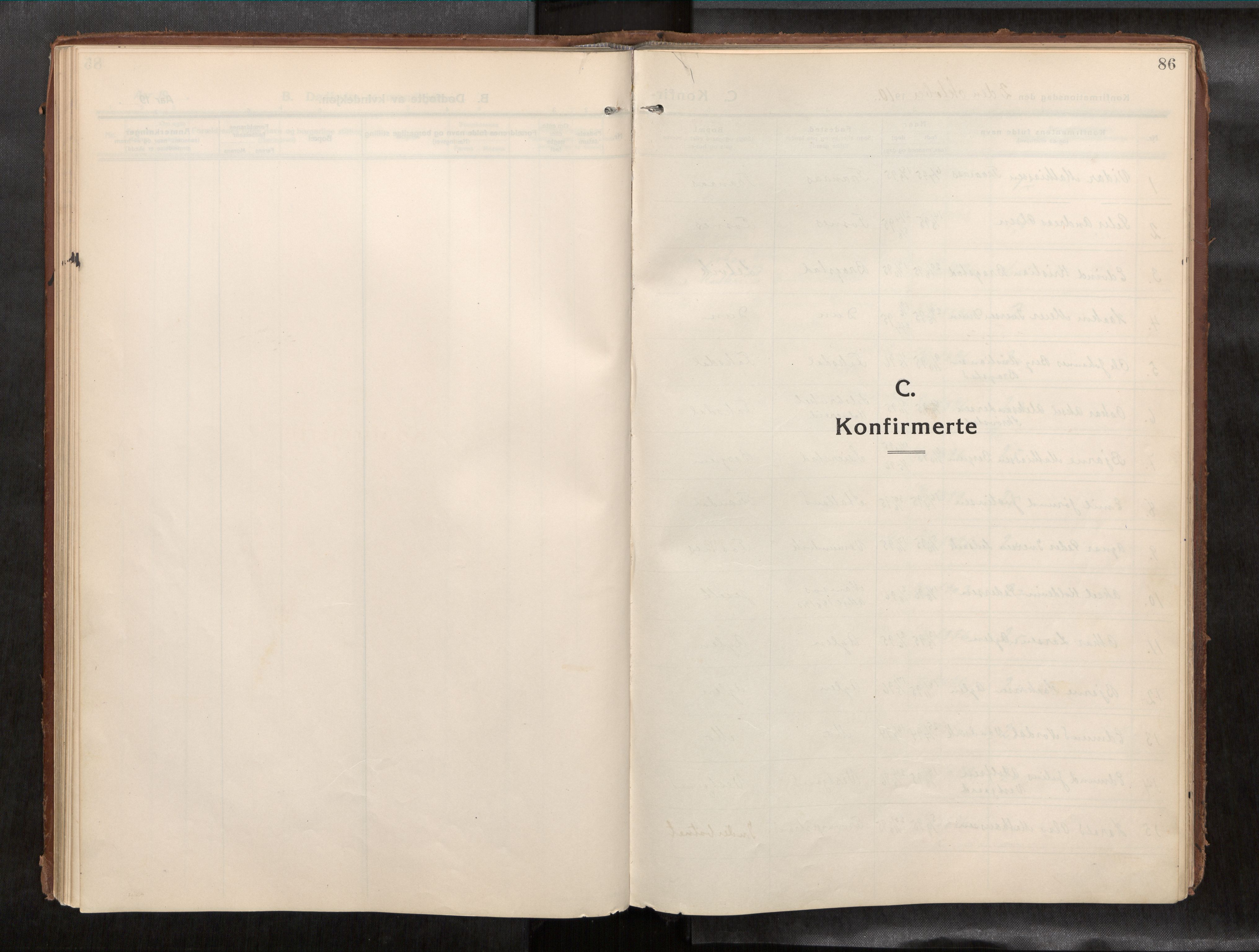 Ministerialprotokoller, klokkerbøker og fødselsregistre - Nord-Trøndelag, AV/SAT-A-1458/773/L0624a: Ministerialbok nr. 773A16, 1910-1936, s. 86