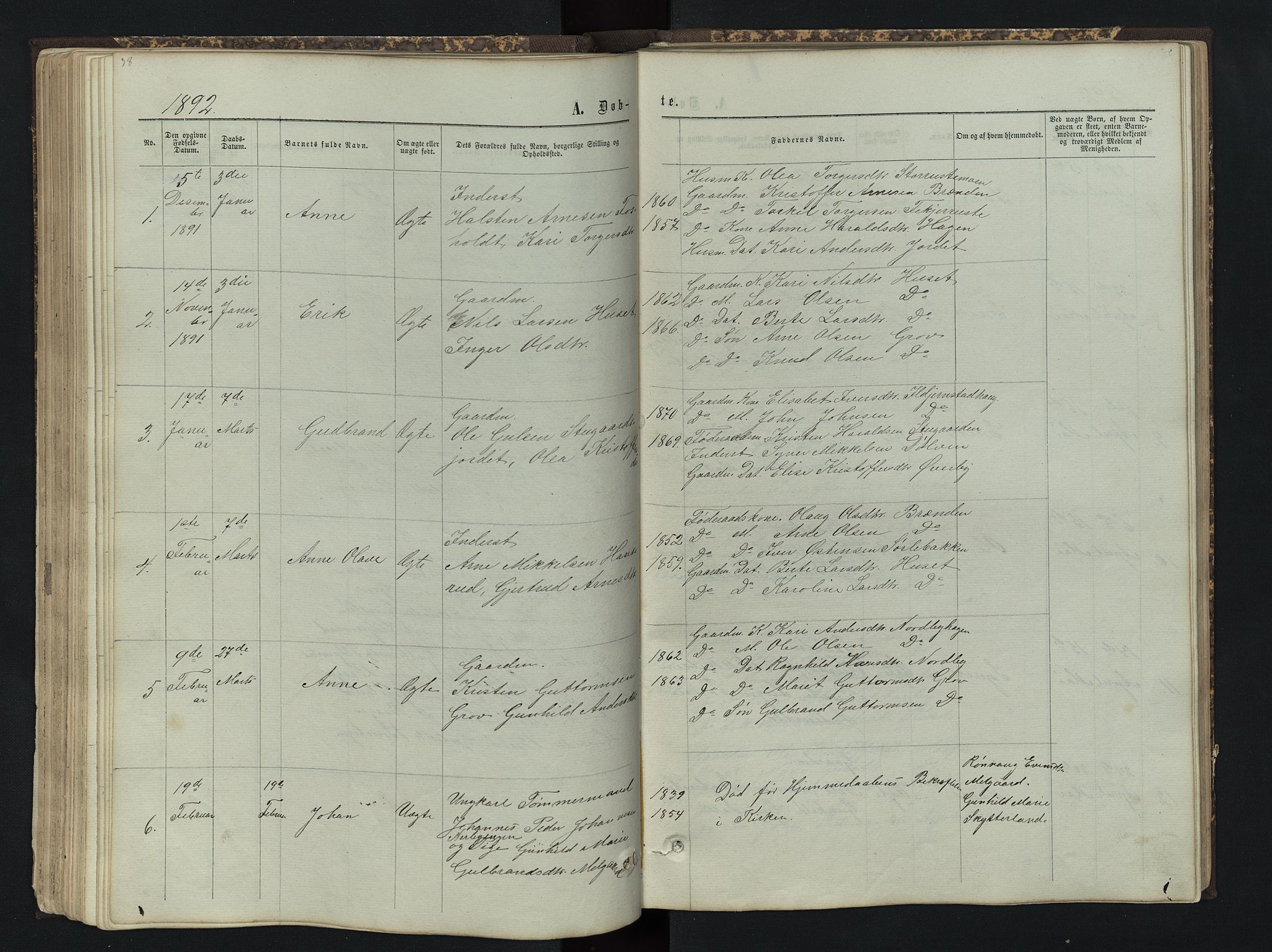Sør-Aurdal prestekontor, AV/SAH-PREST-128/H/Ha/Hab/L0004: Klokkerbok nr. 4, 1865-1893, s. 78