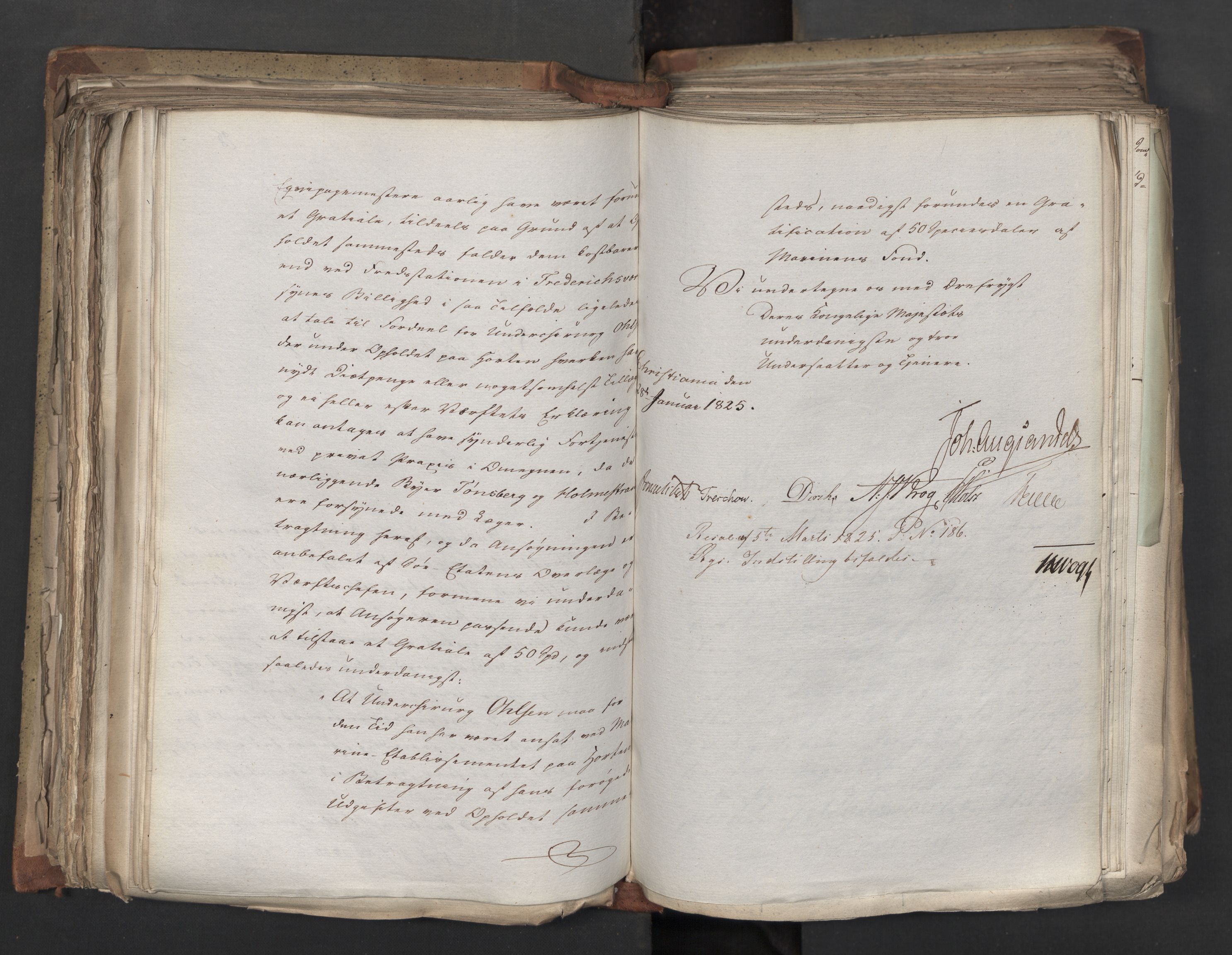 Statsrådsavdelingen i Stockholm, AV/RA-S-1003/D/Da/L0041: Regjeringsinnstillinger nr. 2204-2466, 1825, s. 267