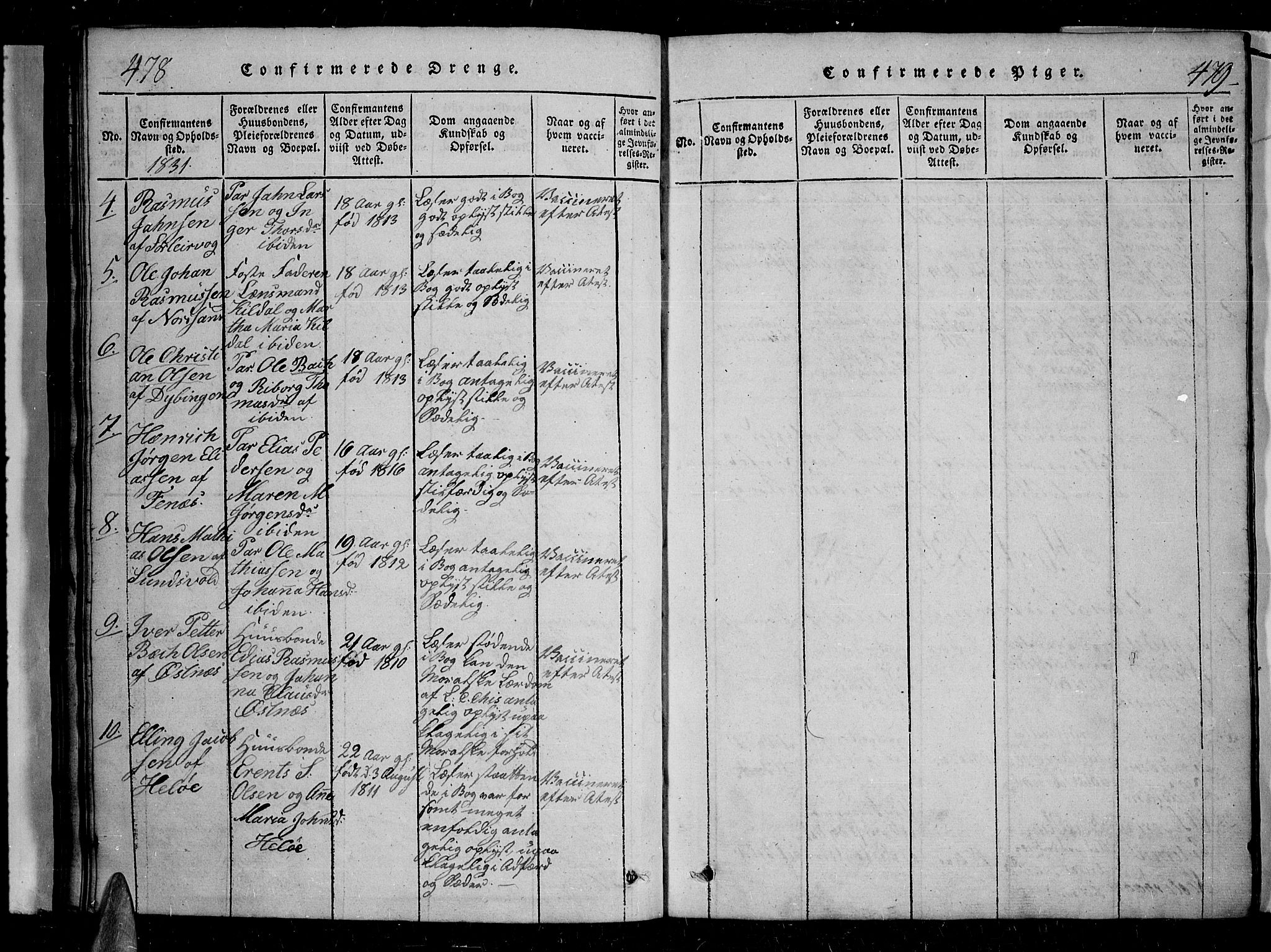 Trondenes sokneprestkontor, AV/SATØ-S-1319/H/Hb/L0004klokker: Klokkerbok nr. 4, 1821-1839, s. 478-479