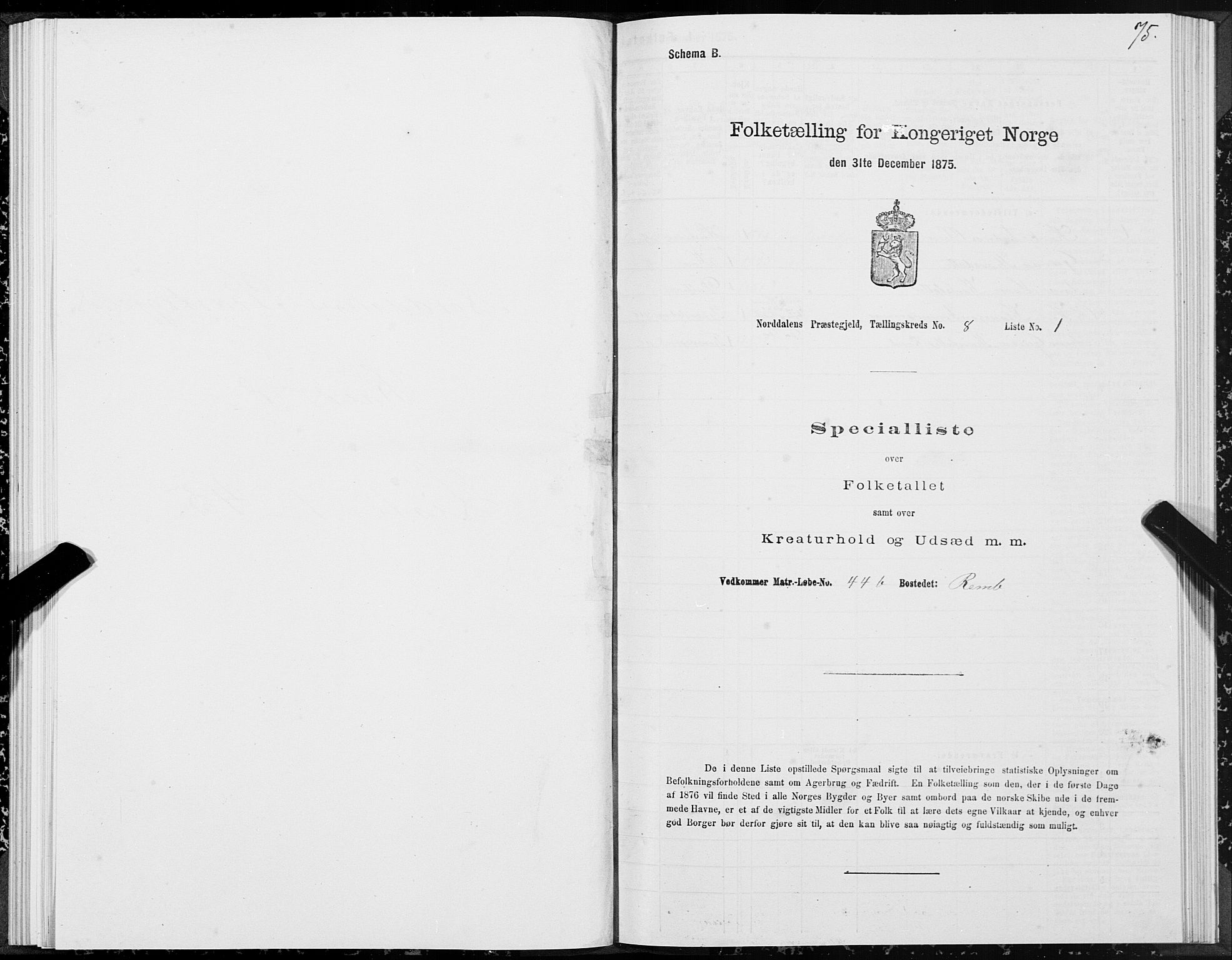 SAT, Folketelling 1875 for 1524P Norddal prestegjeld, 1875, s. 4075