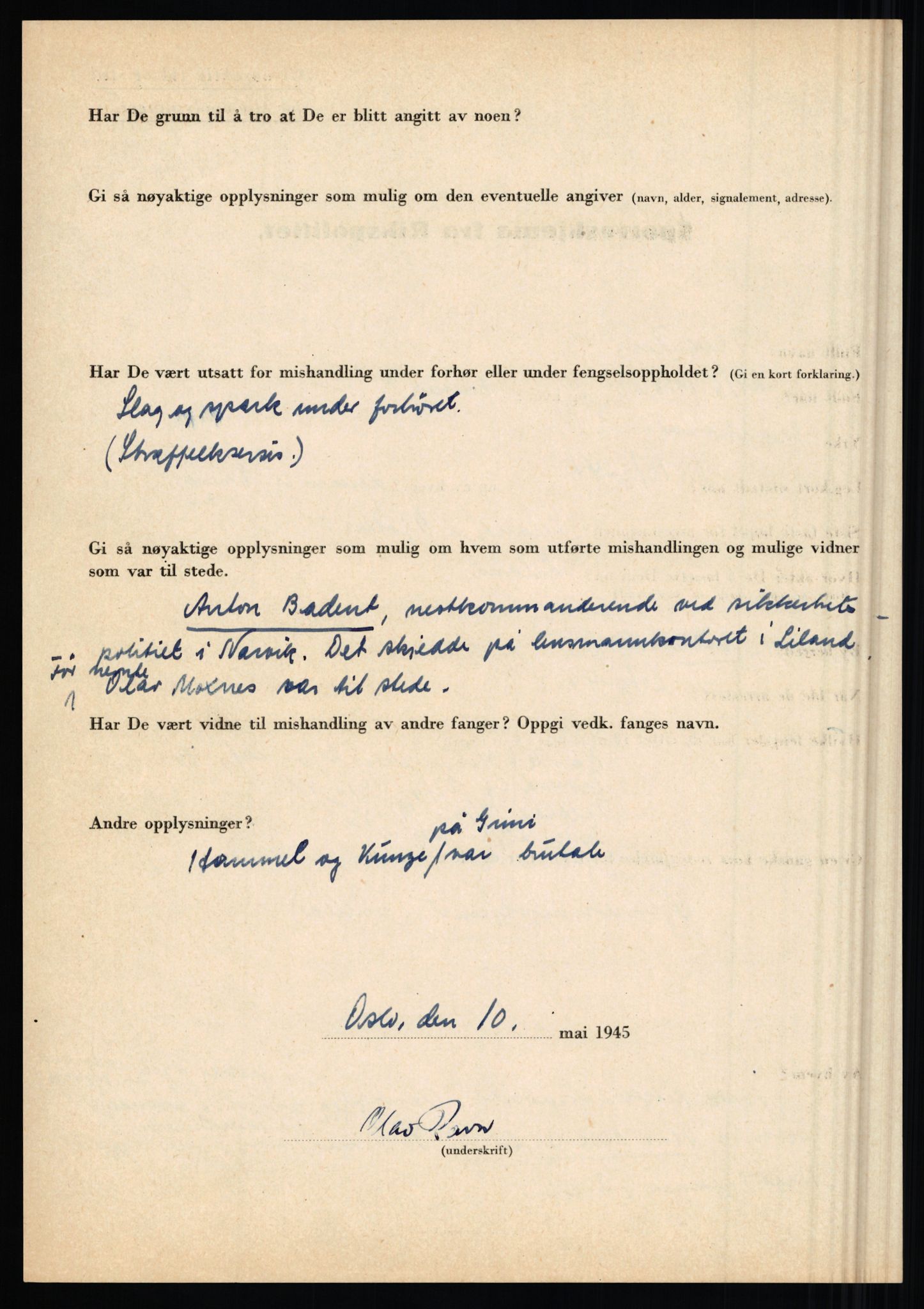 Rikspolitisjefen, AV/RA-S-1560/L/L0014: Pettersen, Aksel - Savosnick, Ernst, 1940-1945, s. 389