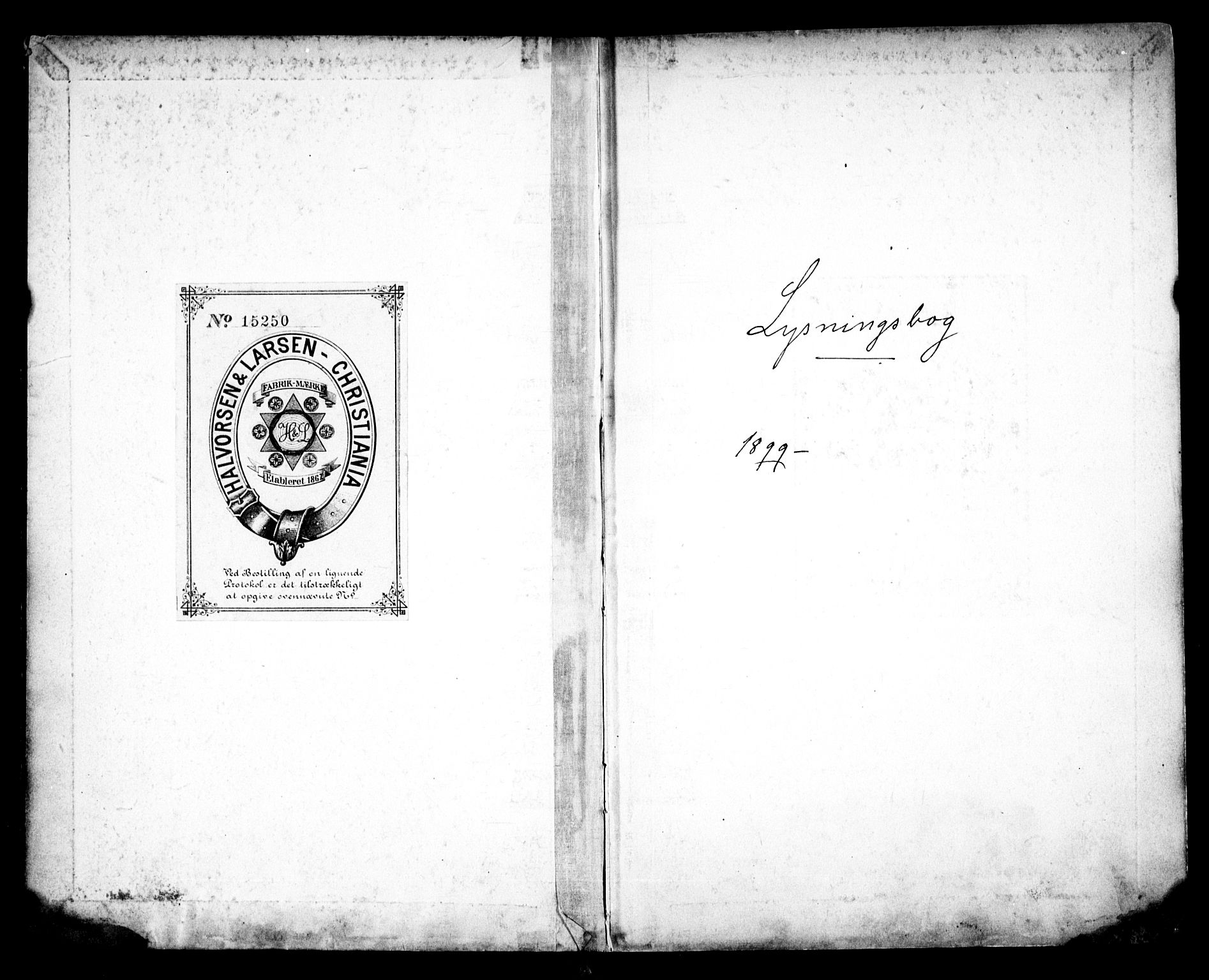 Vålerengen prestekontor Kirkebøker, SAO/A-10878/H/Ha/L0001: Lysningsprotokoll nr. 1, 1899-1910