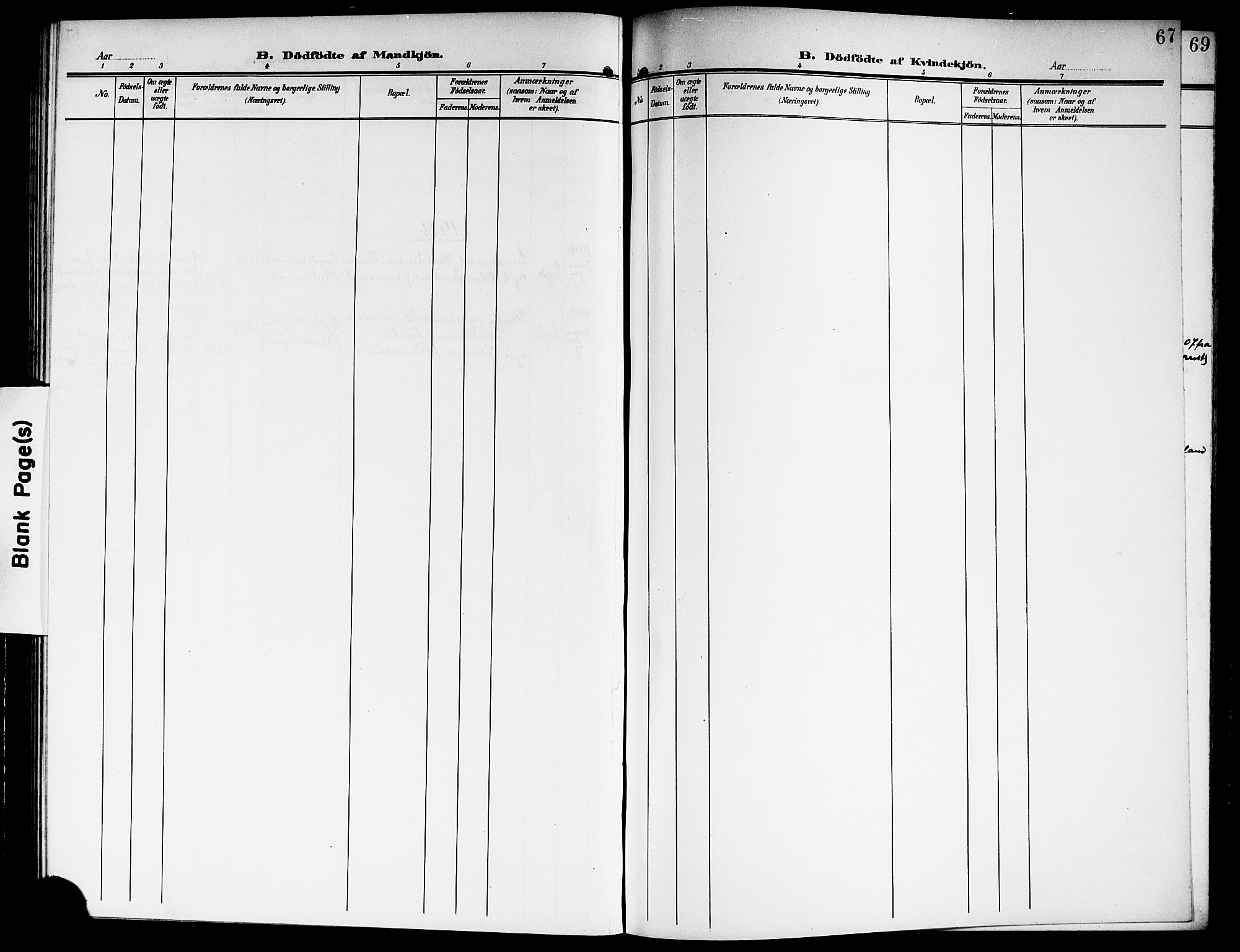 Sørum prestekontor Kirkebøker, AV/SAO-A-10303/G/Ga/L0007: Klokkerbok nr. I 7, 1907-1917, s. 67