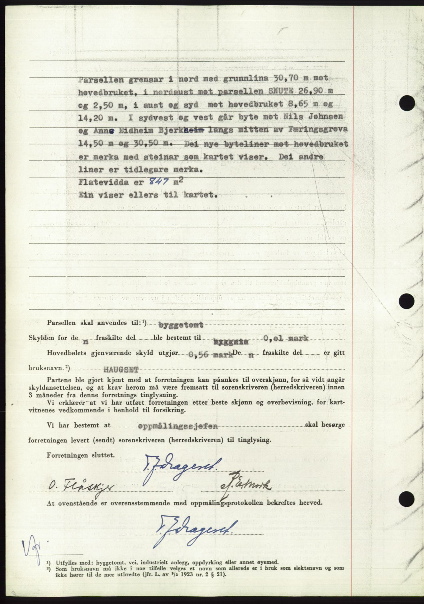 Søre Sunnmøre sorenskriveri, AV/SAT-A-4122/1/2/2C/L0086: Pantebok nr. 12A, 1949-1950, Dagboknr: 517/1950