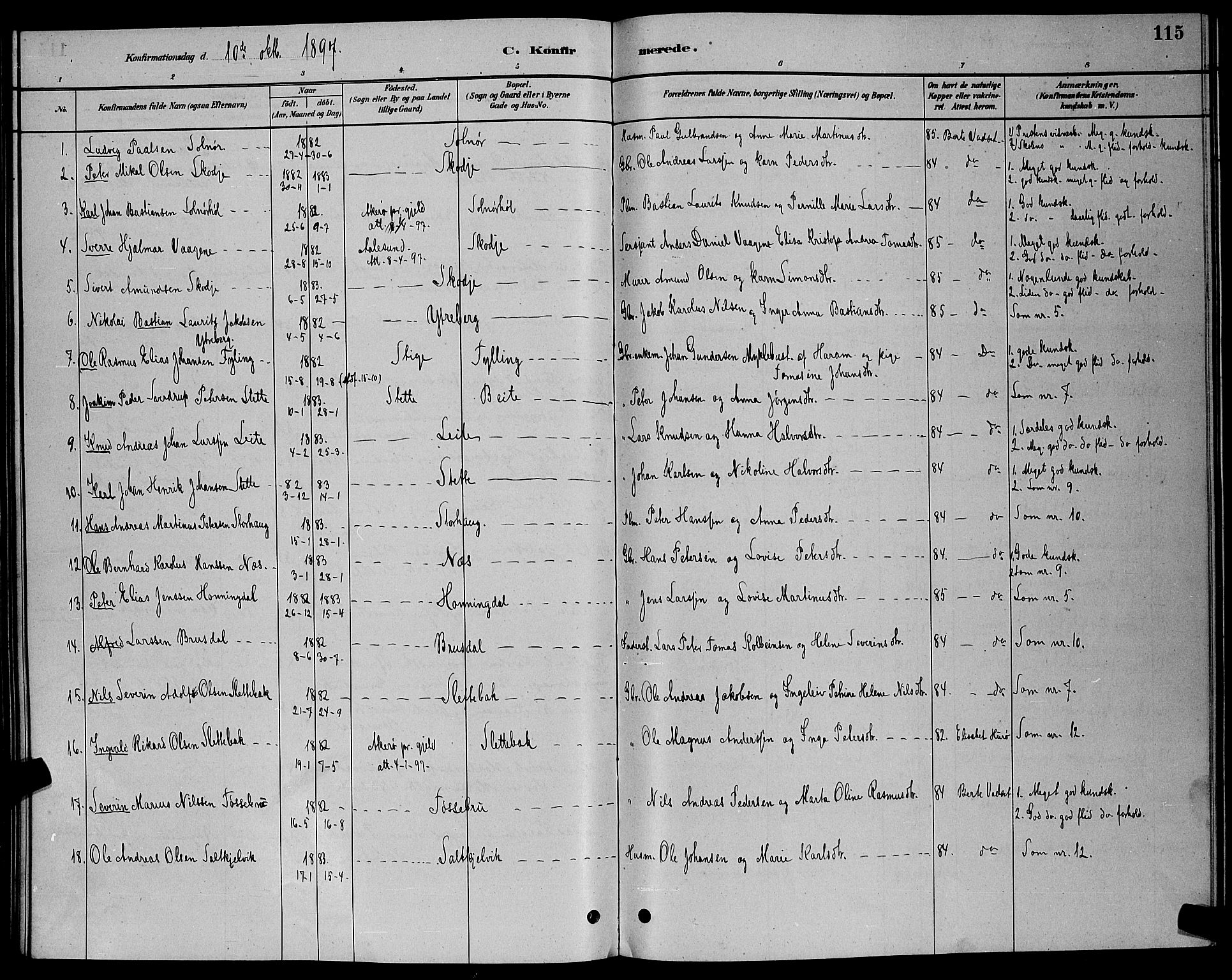 Ministerialprotokoller, klokkerbøker og fødselsregistre - Møre og Romsdal, AV/SAT-A-1454/524/L0365: Klokkerbok nr. 524C06, 1880-1899, s. 115