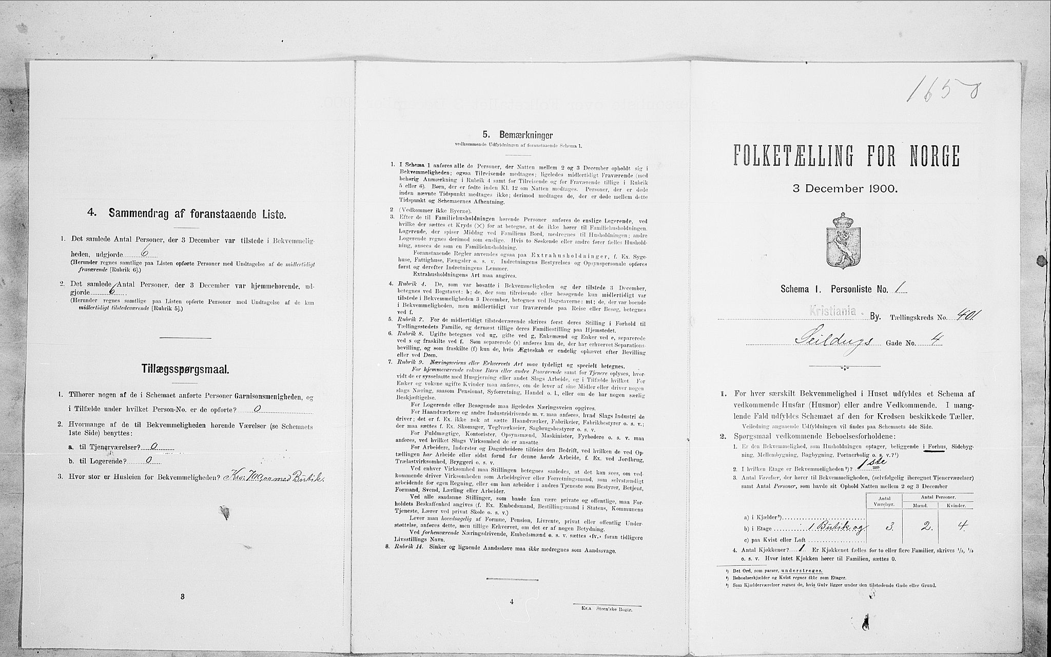 SAO, Folketelling 1900 for 0301 Kristiania kjøpstad, 1900, s. 83608