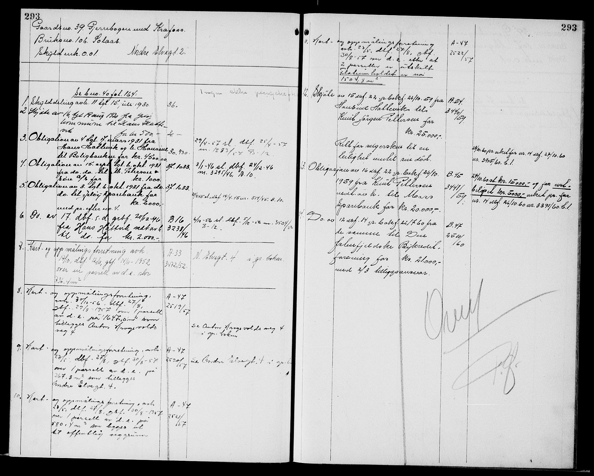 Moss sorenskriveri, AV/SAO-A-10168: Panteregister nr. XI 6, 1834-1961, s. 293