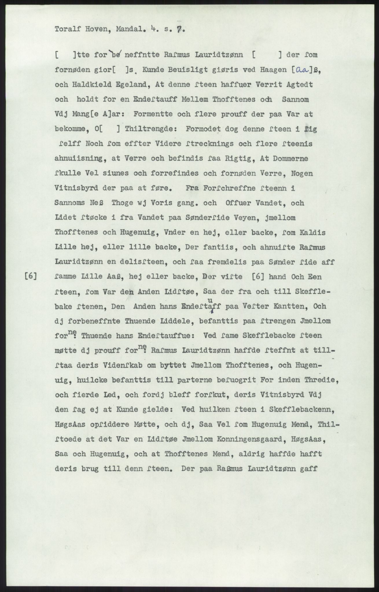 Samlinger til kildeutgivelse, Diplomavskriftsamlingen, AV/RA-EA-4053/H/Ha, s. 1697