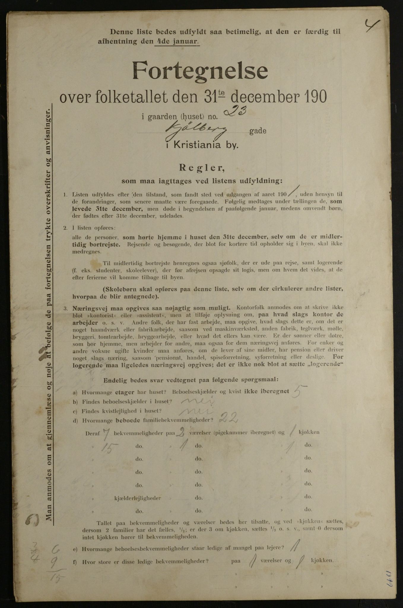 OBA, Kommunal folketelling 31.12.1901 for Kristiania kjøpstad, 1901, s. 8015