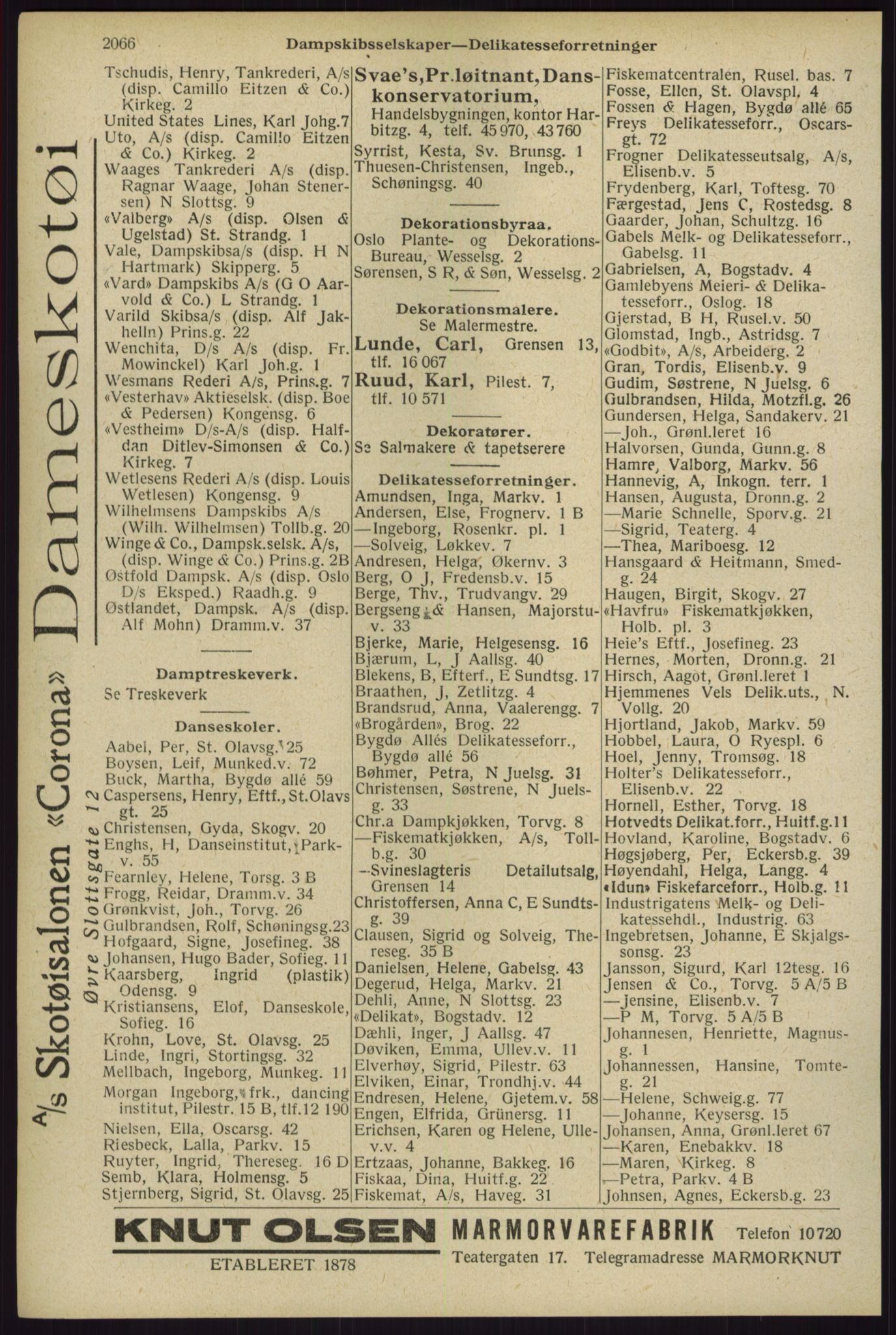 Kristiania/Oslo adressebok, PUBL/-, 1929, s. 2066