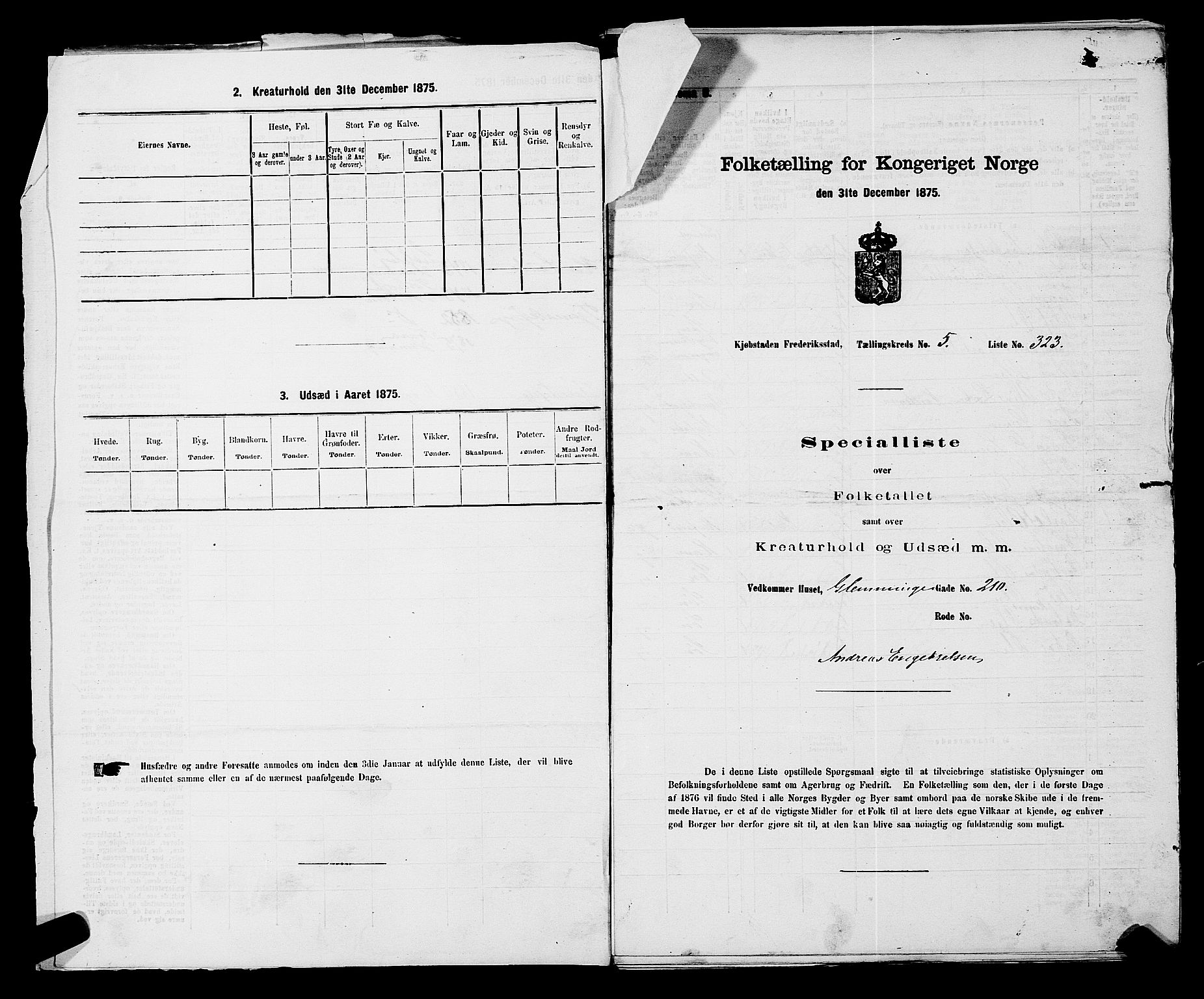 RA, Folketelling 1875 for 0103B Fredrikstad prestegjeld, Fredrikstad kjøpstad, 1875, s. 772