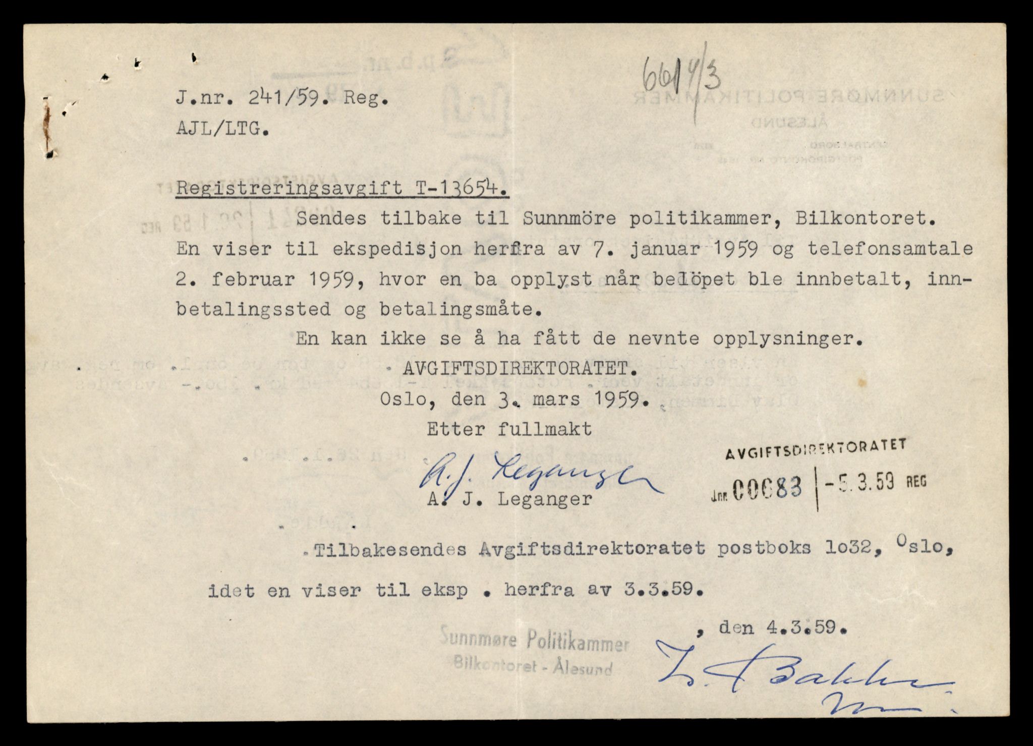 Møre og Romsdal vegkontor - Ålesund trafikkstasjon, AV/SAT-A-4099/F/Fe/L0040: Registreringskort for kjøretøy T 13531 - T 13709, 1927-1998, s. 2223