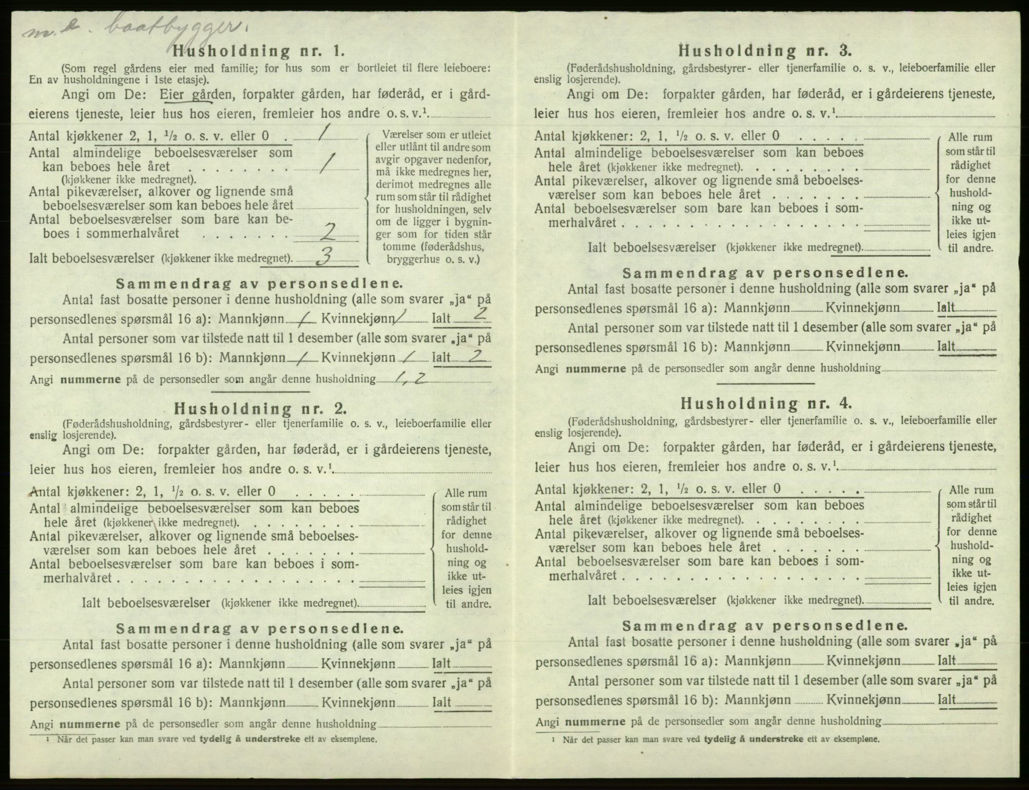 SAB, Folketelling 1920 for 1243 Os herred, 1920, s. 250