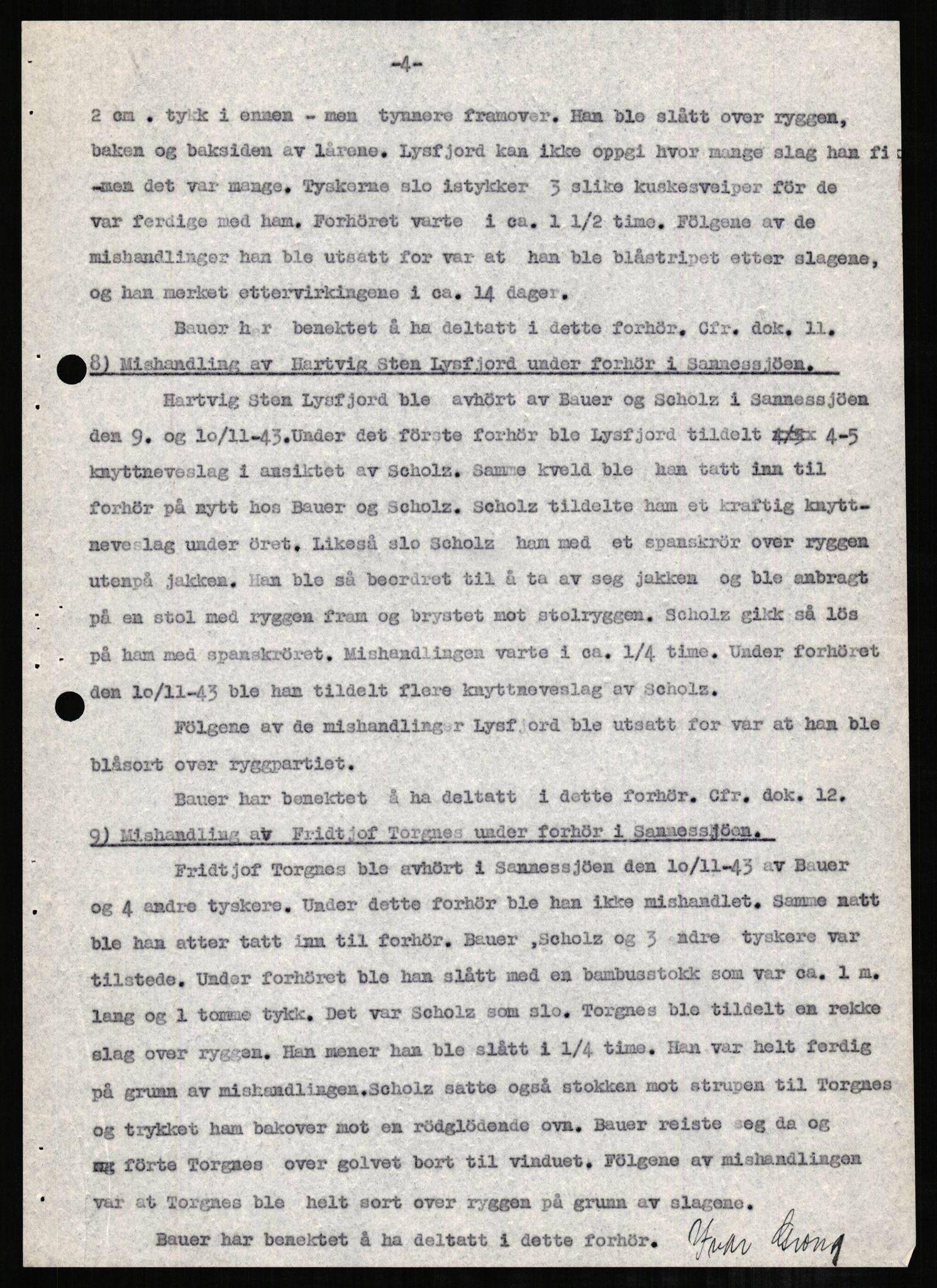 Forsvaret, Forsvarets overkommando II, AV/RA-RAFA-3915/D/Db/L0002: CI Questionaires. Tyske okkupasjonsstyrker i Norge. Tyskere., 1945-1946, s. 263