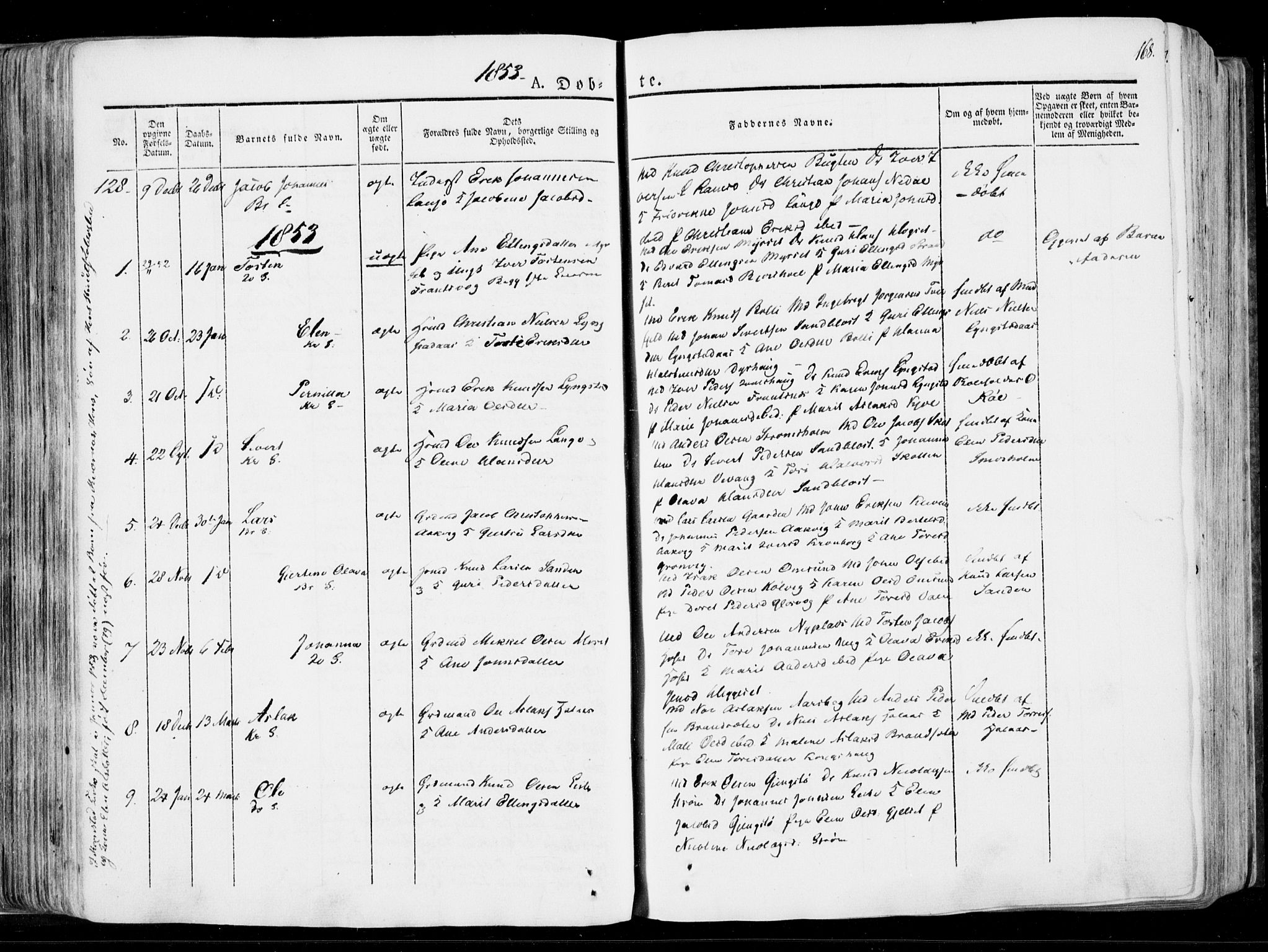 Ministerialprotokoller, klokkerbøker og fødselsregistre - Møre og Romsdal, SAT/A-1454/568/L0803: Ministerialbok nr. 568A10, 1830-1853, s. 168