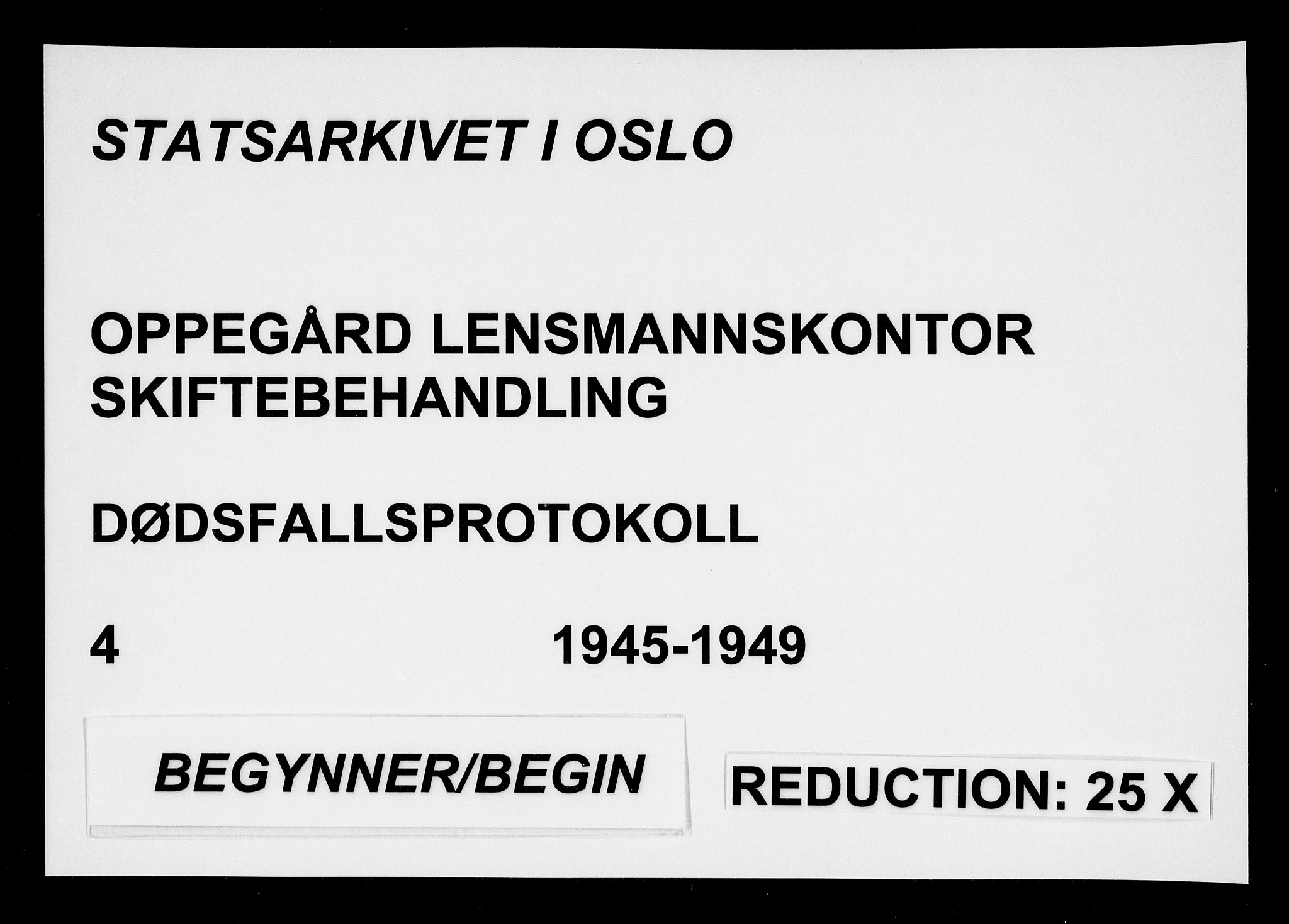 Oppegård lensmannskontor, AV/SAO-A-10186/H/Ha/L0004: Dødsfallsprotokoll, 1945-1949