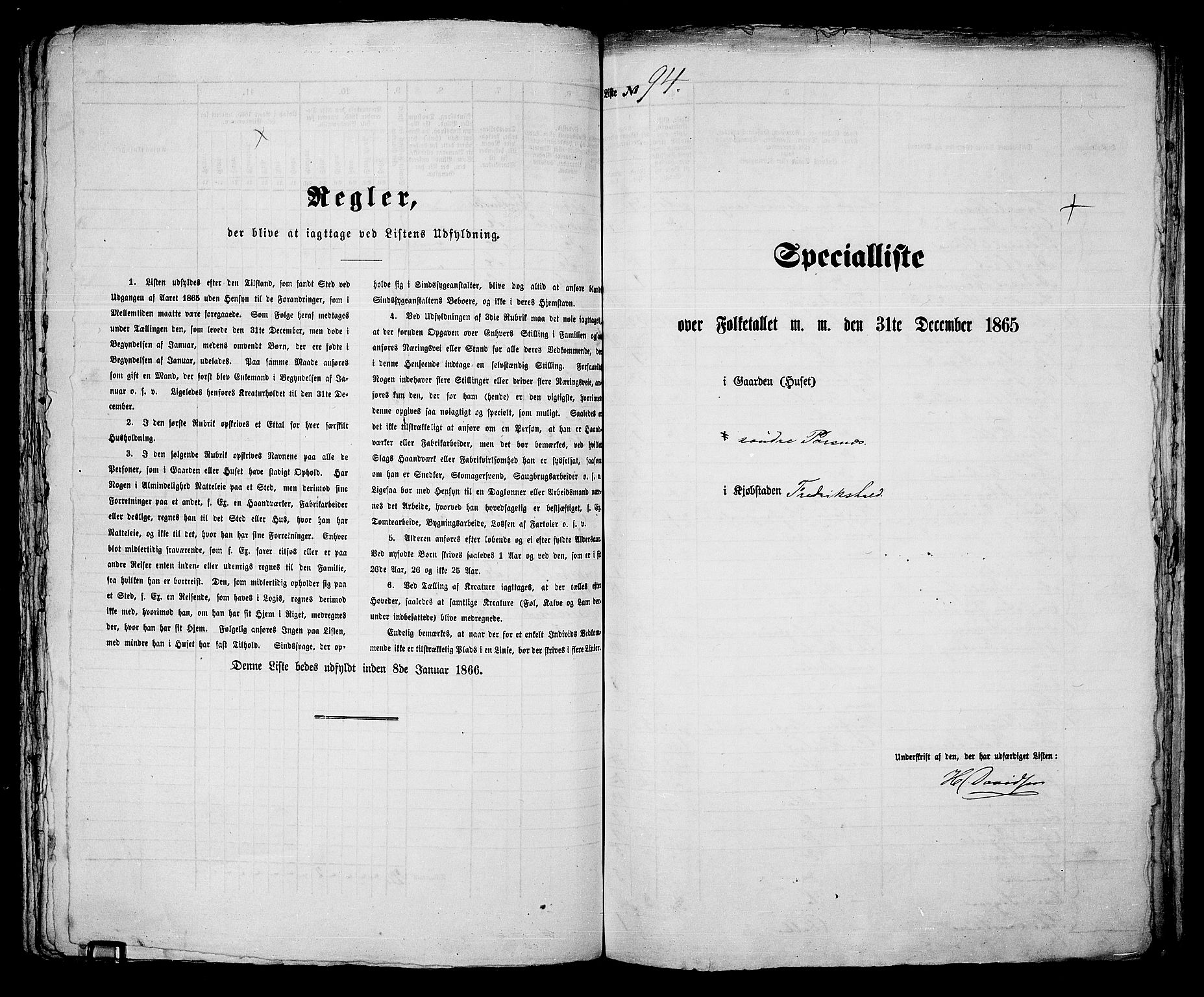 RA, Folketelling 1865 for 0101P Fredrikshald prestegjeld, 1865, s. 200