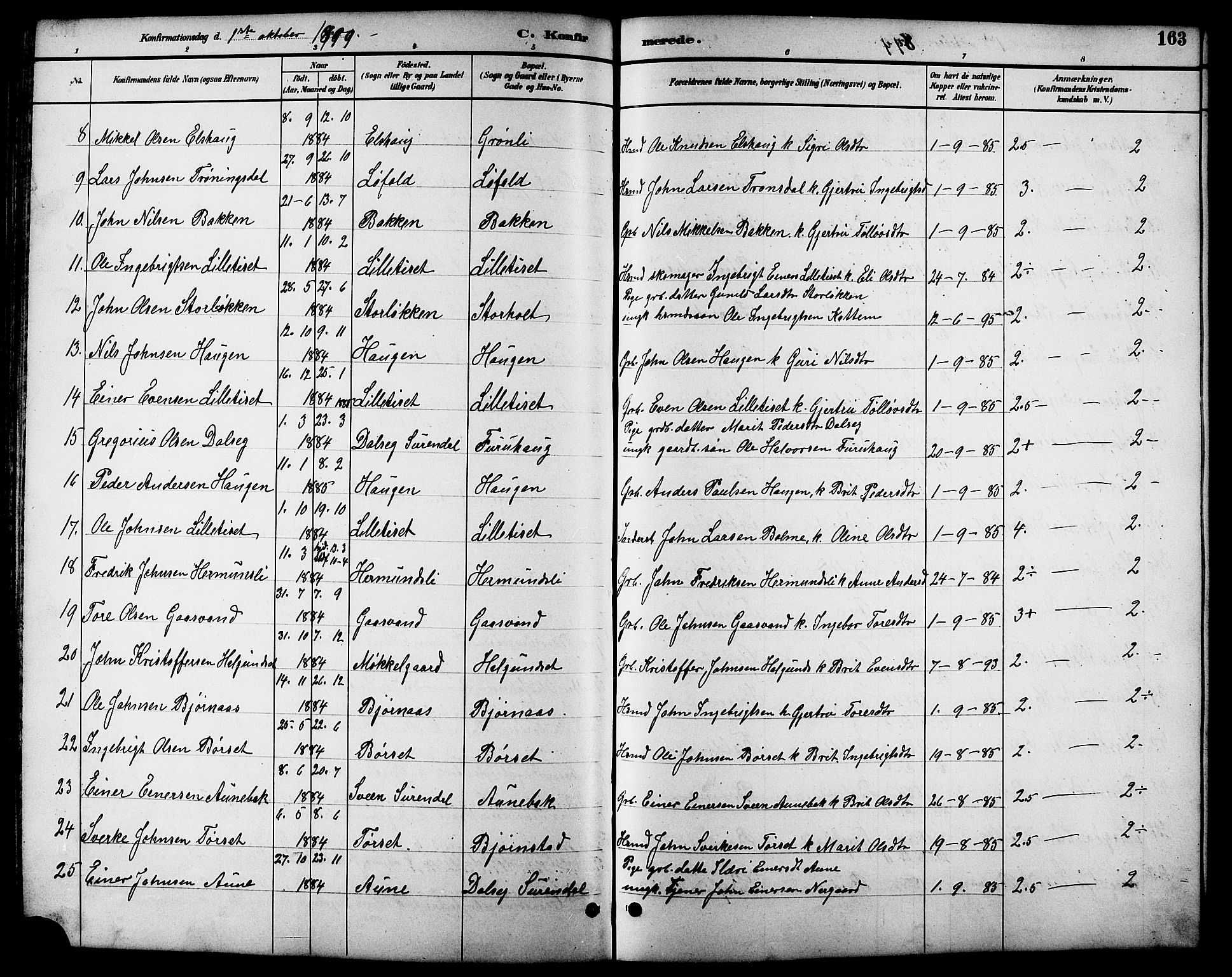 Ministerialprotokoller, klokkerbøker og fødselsregistre - Møre og Romsdal, AV/SAT-A-1454/598/L1078: Klokkerbok nr. 598C03, 1892-1909, s. 163