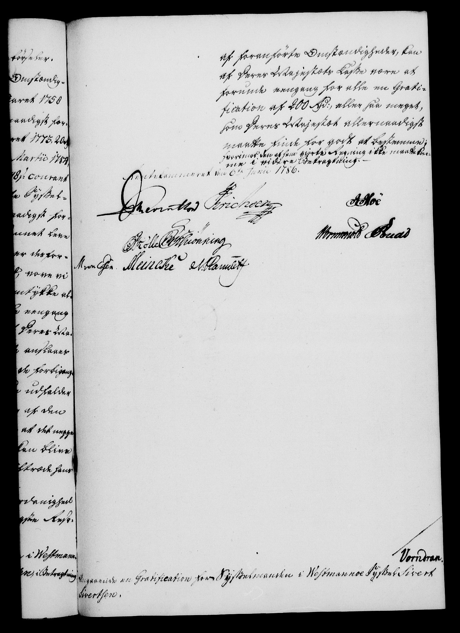 Rentekammeret, Kammerkanselliet, RA/EA-3111/G/Gf/Gfa/L0068: Norsk relasjons- og resolusjonsprotokoll (merket RK 52.68), 1786, s. 437